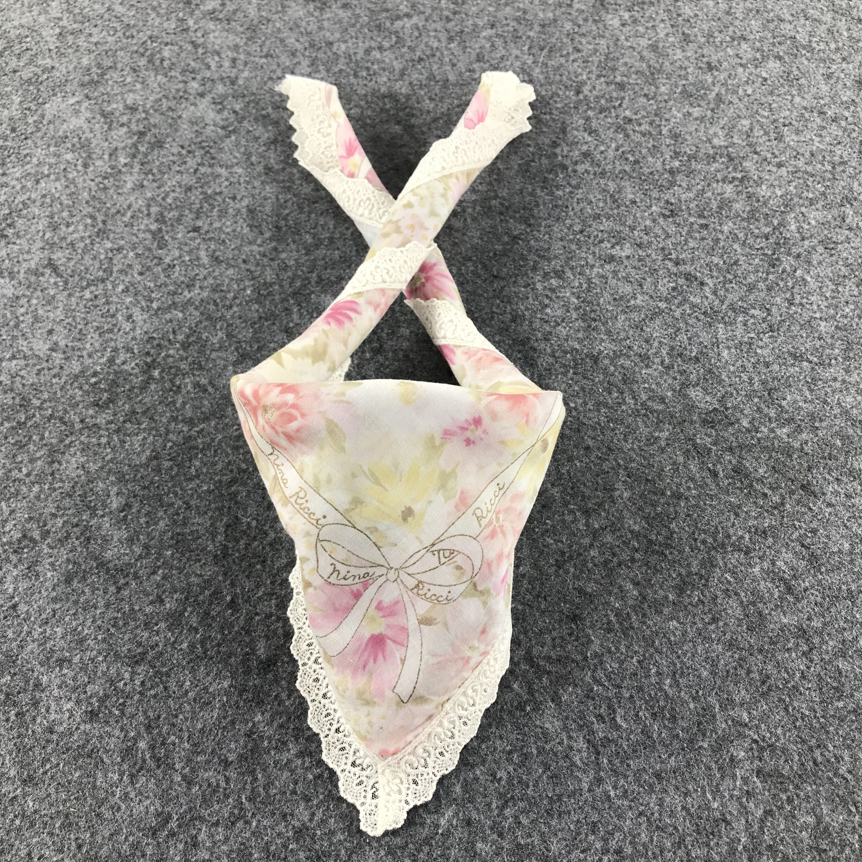 Nina Ricci Nina Ricci Floral Handkerchief Neckerchief Bandana H181 Size ONE SIZE - 1 Thumbnail
