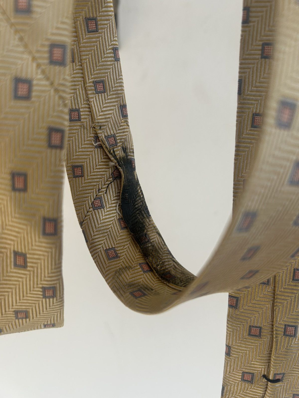 Burberry Burberrys Vintage Tie Gold Size ONE SIZE - 6 Thumbnail