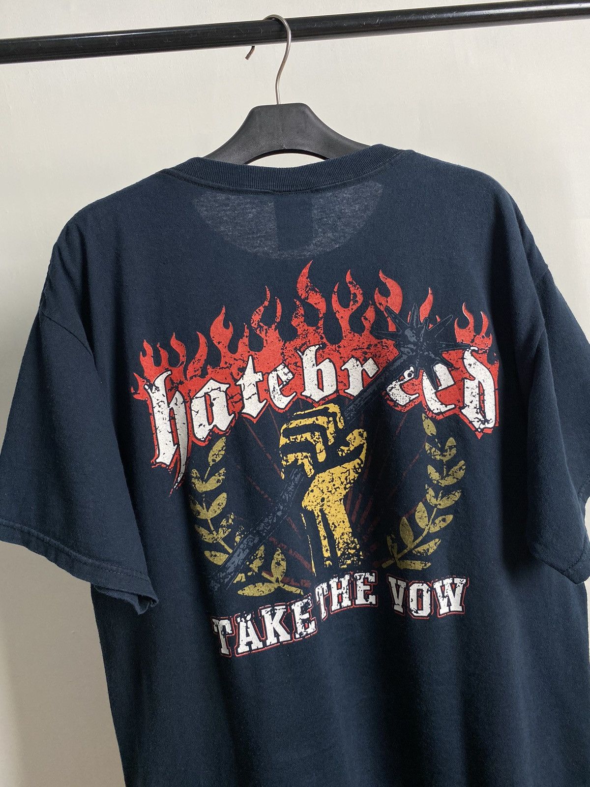 Band Tees × Vintage 00s Hatebreed Hardcore Tshirt Size US L / EU 52-54 / 3 - 4 Thumbnail