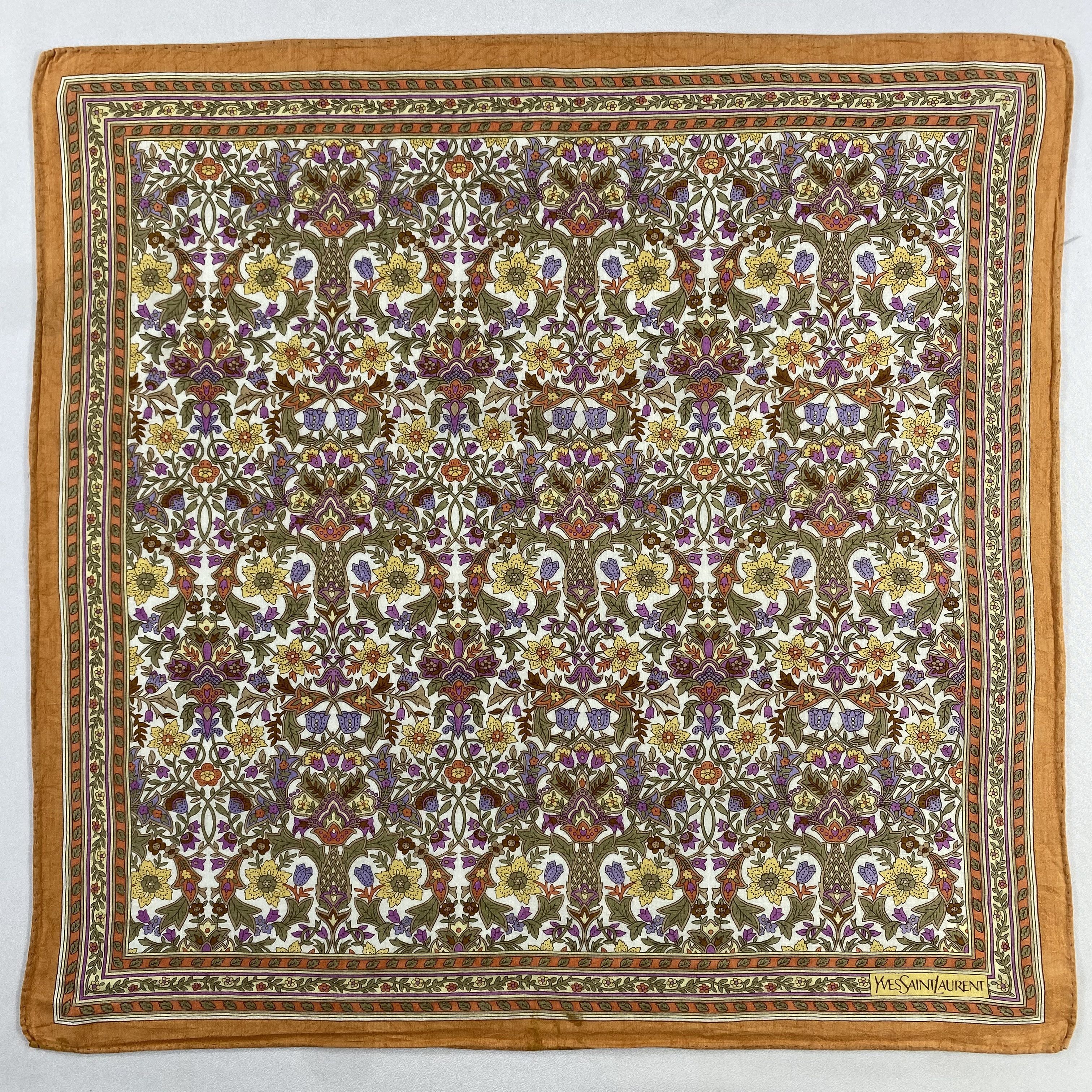 Vintage Yves Saint Laurent Handkerchief / Neckerchief-P1220 Size ONE SIZE - 1 Thumbnail