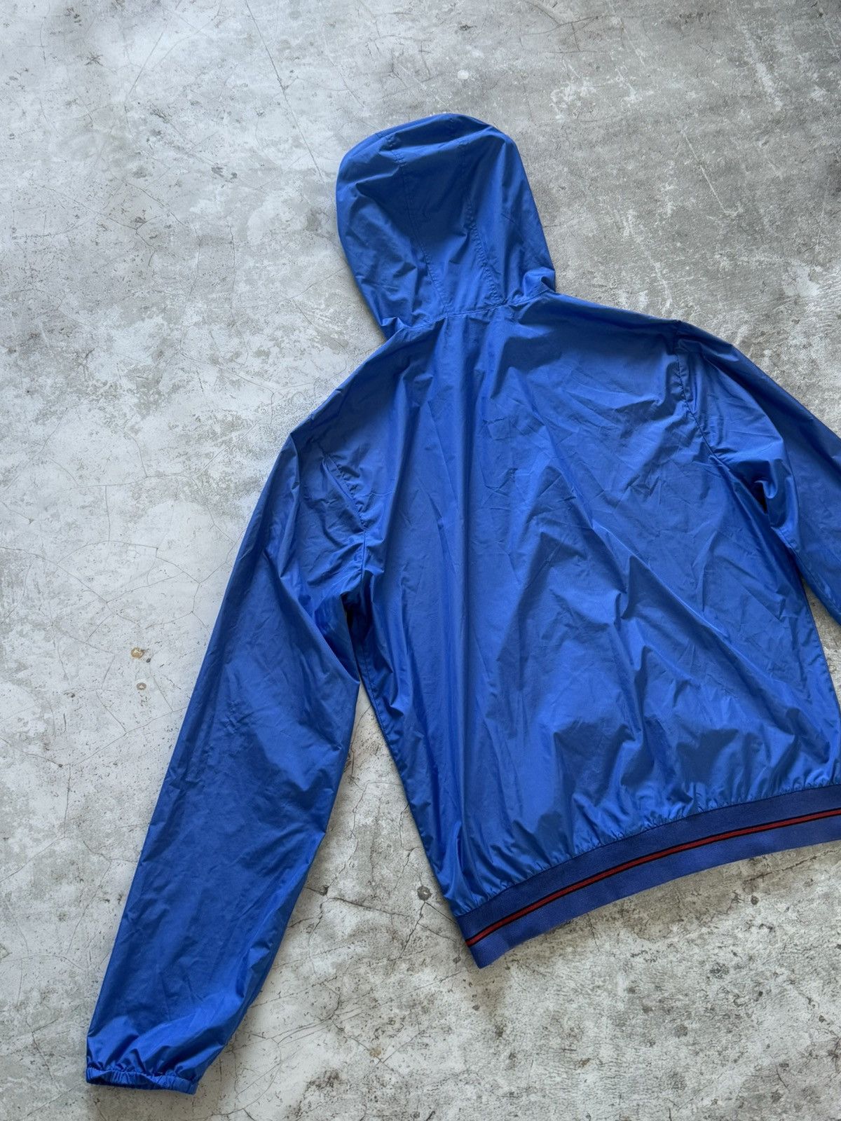 Gucci Gucci blue hooded windbreaker jacket Size US XL / EU 56 / 4 - 5 Thumbnail