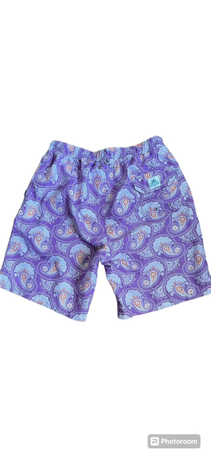 Designer × Other × Peter Millar Peter Millar Lavender Paisley swim trunks Shorts Medium Size US 34 / EU 50 - 2 Thumbnail