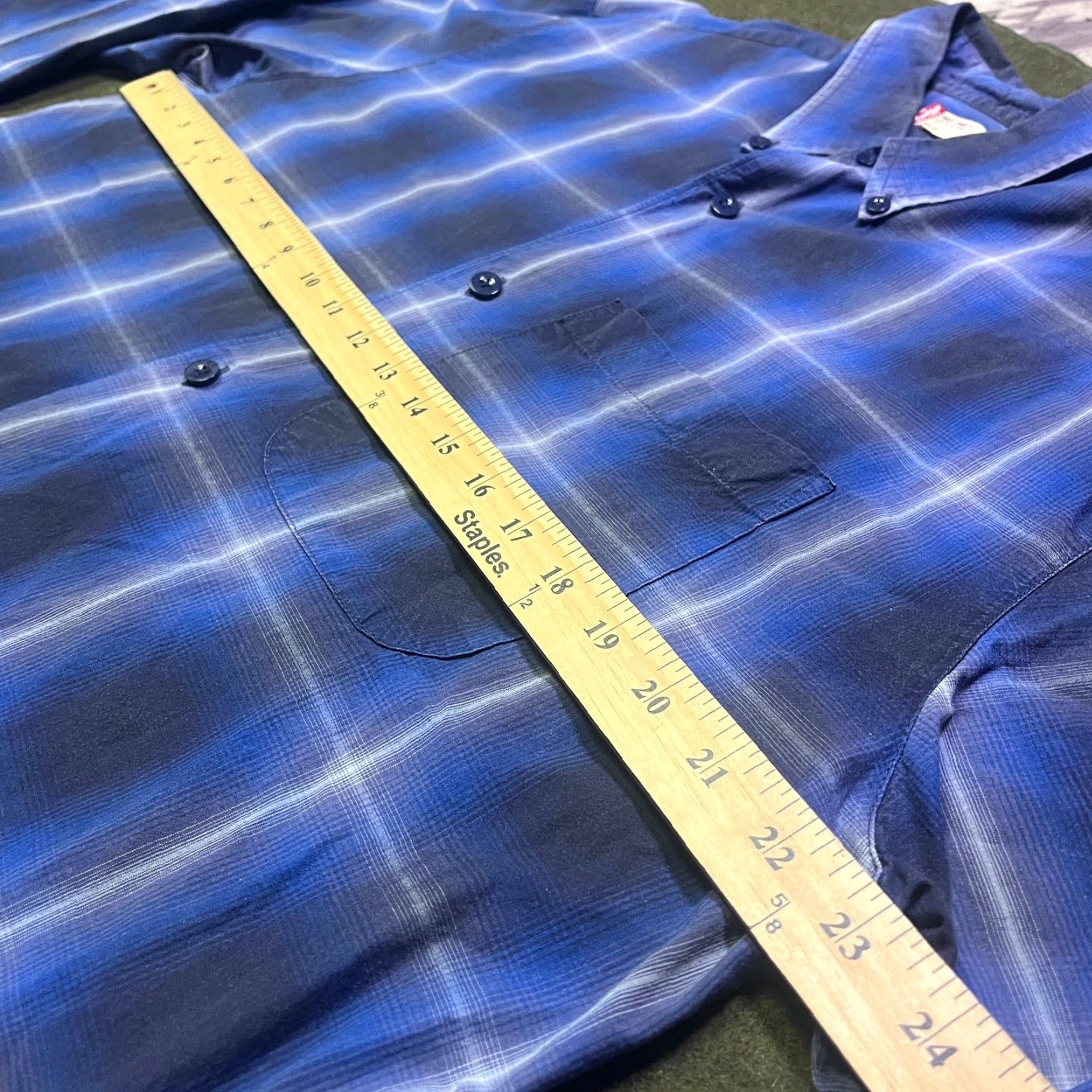 Levi's Levi's Shirt Mens Medium Blue Plaid Button-Up Cotton Casual Classic Size US M / EU 48-50 / 2 - 4 Thumbnail
