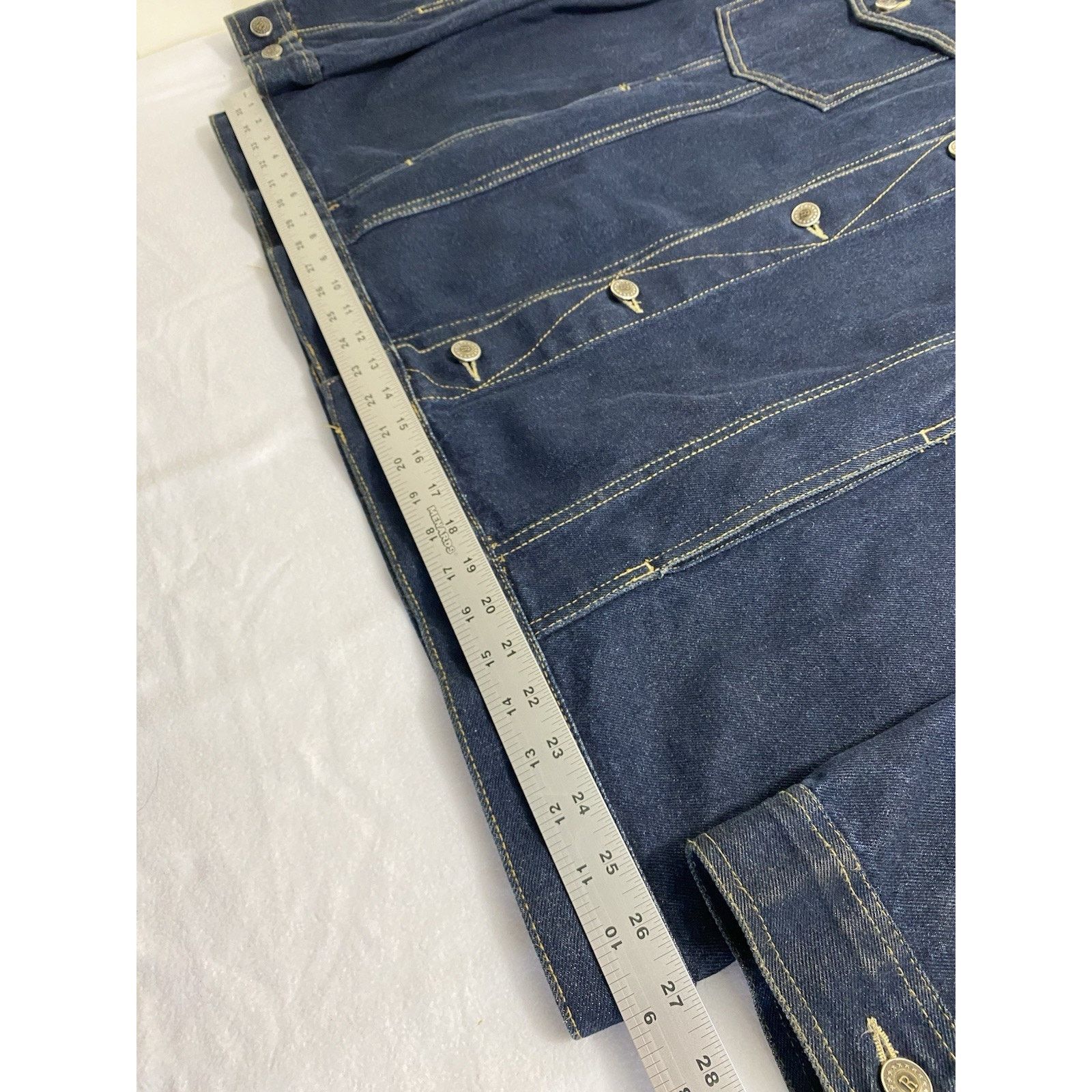 Rock Revival Vintage Revival Lion Mens XXL Dark Denim Jean Jacket 90s Size US XXL / EU 58 / 5 - 9 Thumbnail