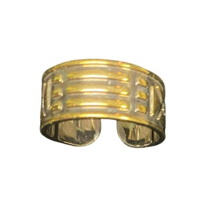 Other Gold & Silver-Tone Ring Set With Black Bamboo & Engraved Des Size ONE SIZE - 3 Thumbnail