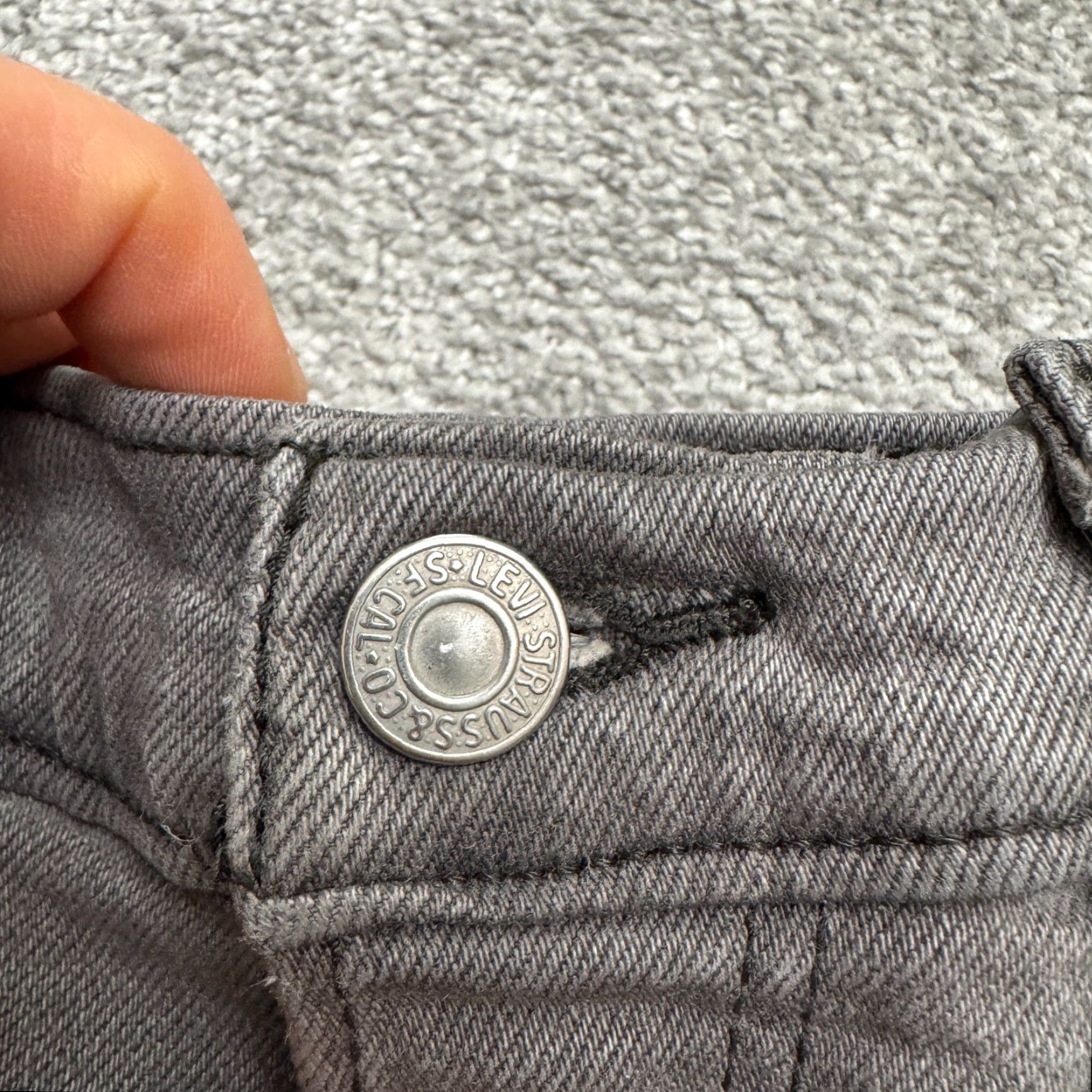 Levi's Levi's Ribcage Straight Leg Ankle Denim Jeans Women 27 Gray Button Fly High Rise City Streetwear - Mens? Size 27" / US 4 / IT 40 - 7 Thumbnail