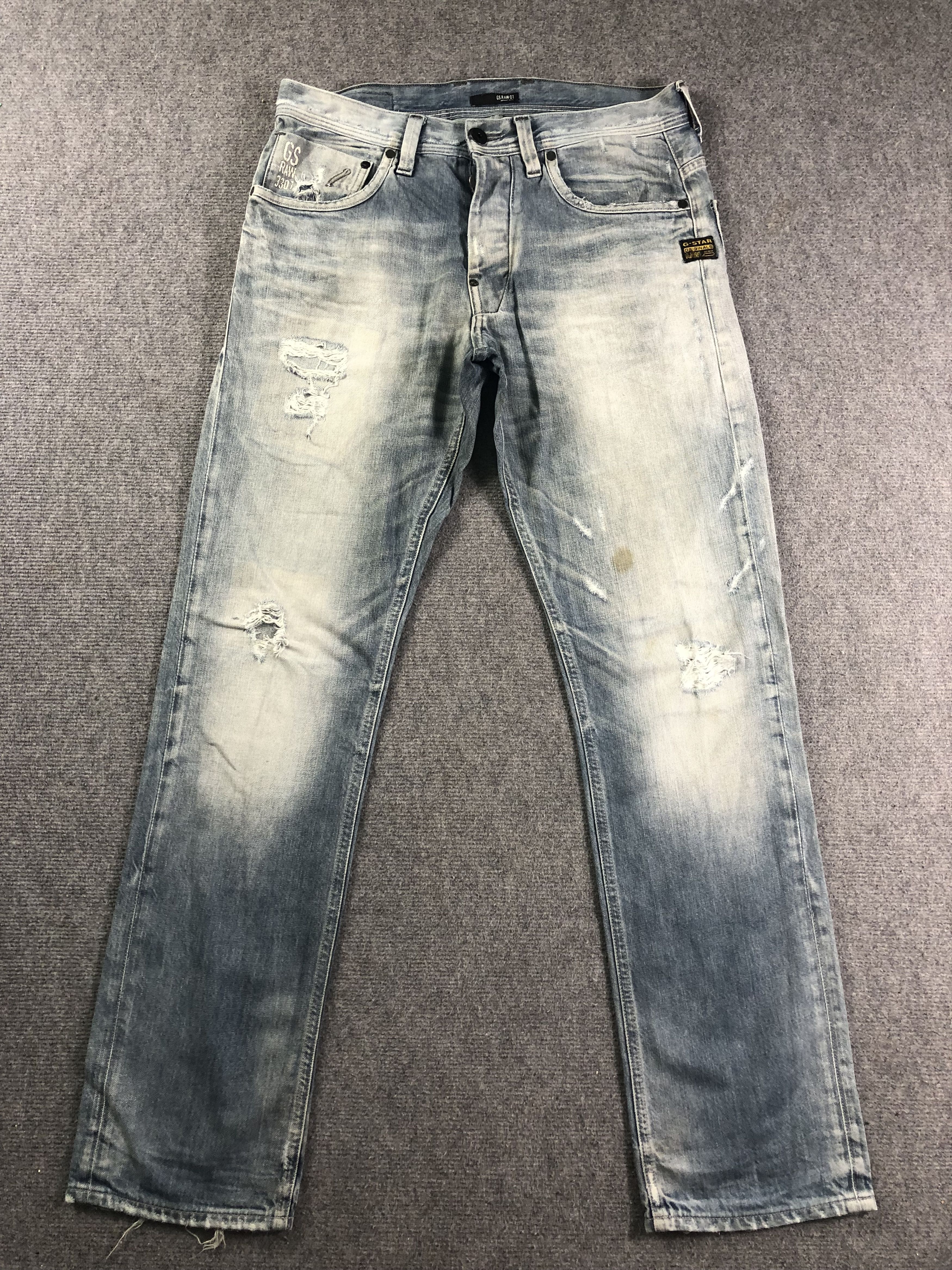 Other Wash Blue G Star Raw Denim Jeans 34x33 Size US 34 / EU 50 - 1 Thumbnail