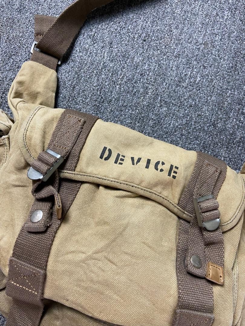 Japanese Brand DEVICE Brand Canvas Cargo Shoulder Bag (204) Size ONE SIZE - 2 Thumbnail