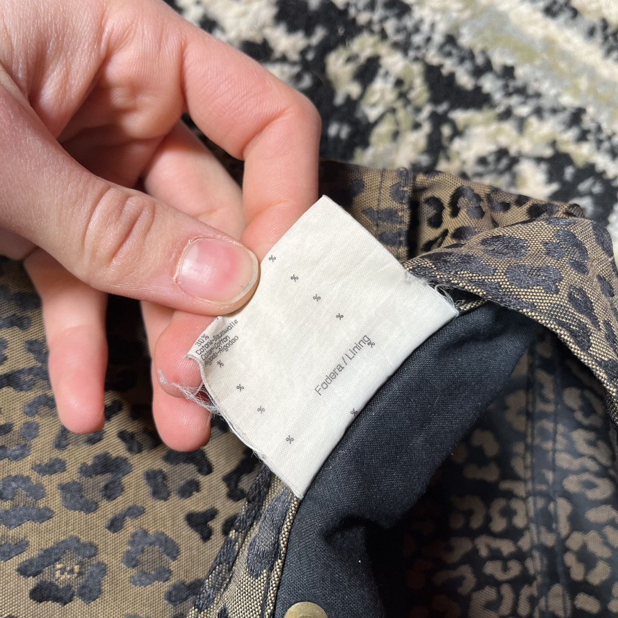 Fendi Vintage Monogram Y2K Luxury Fendi Jeans Leopard Print Pants Size 31" - 14 Thumbnail