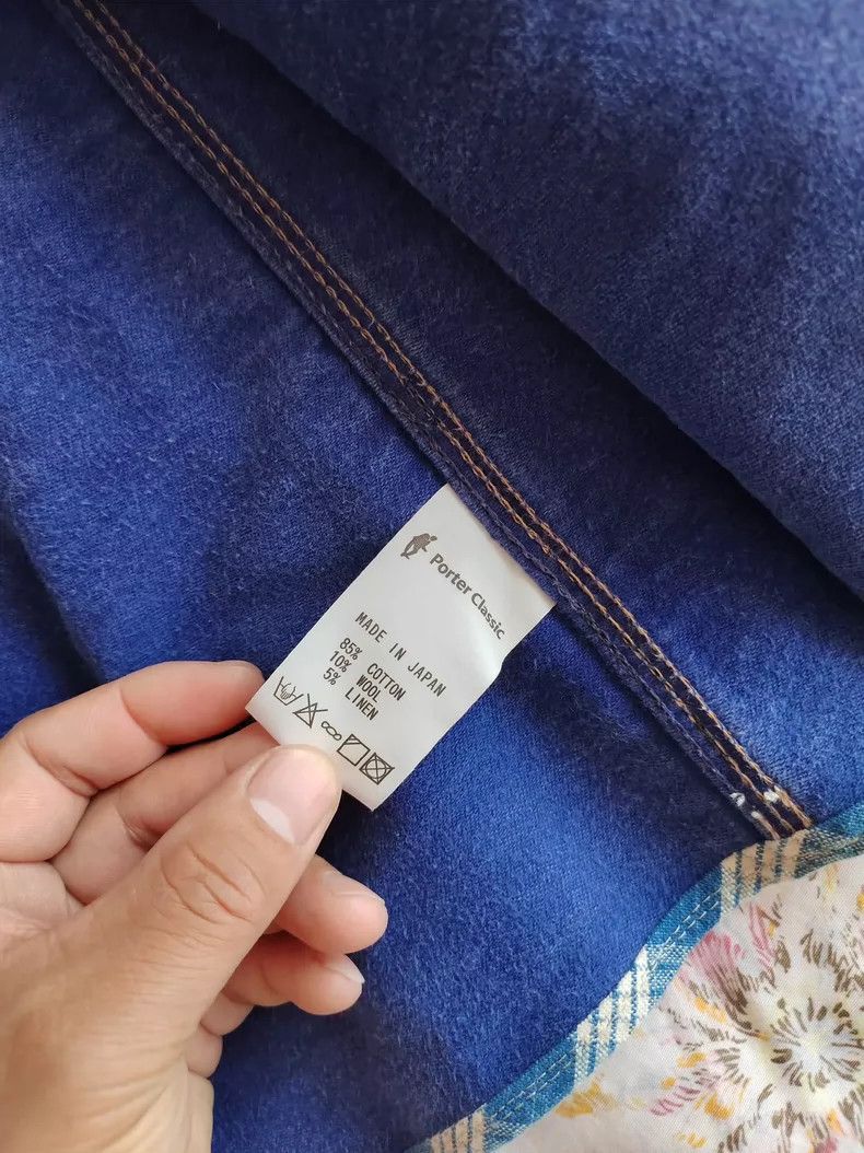 Porter porter Blue Moleskin Work Jacket with Uni Size US M / EU 48-50 / 2 - 6 Thumbnail