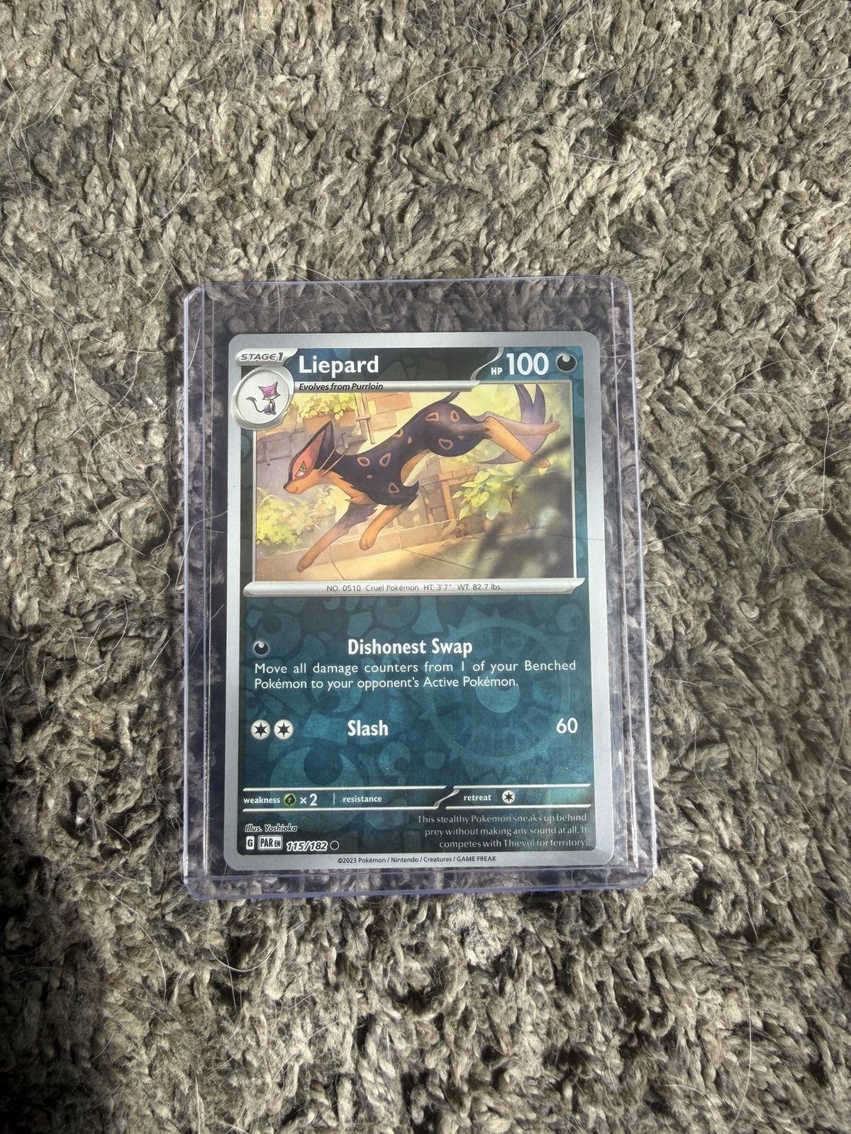 Pokemon 2023 Pokémon Liepard Card Size ONE SIZE - 1 Thumbnail