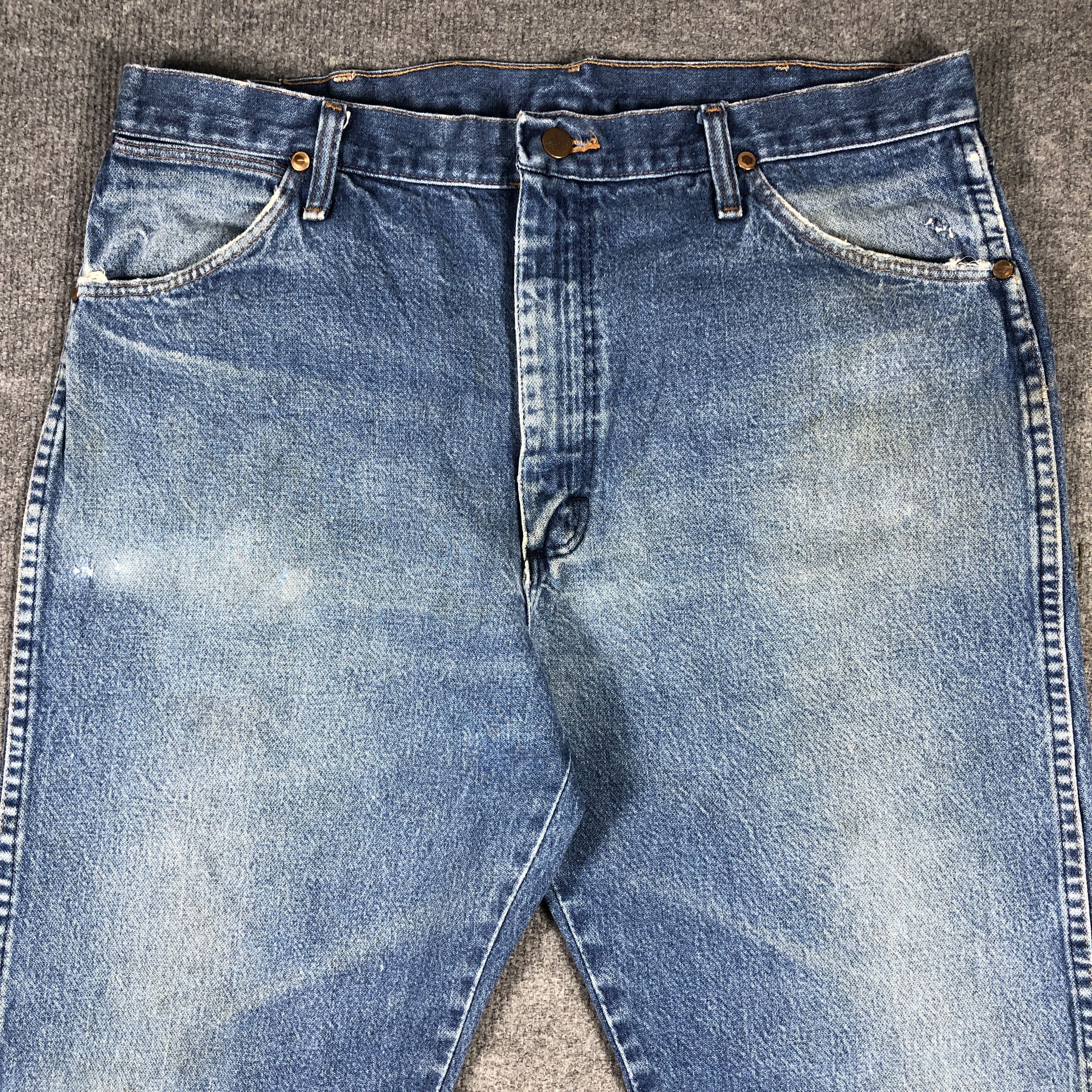 Vintage × Wrangler Vintage Wrangler Light Blue Wash Jeans L714 Size US 36 / EU 52 - 2 Thumbnail