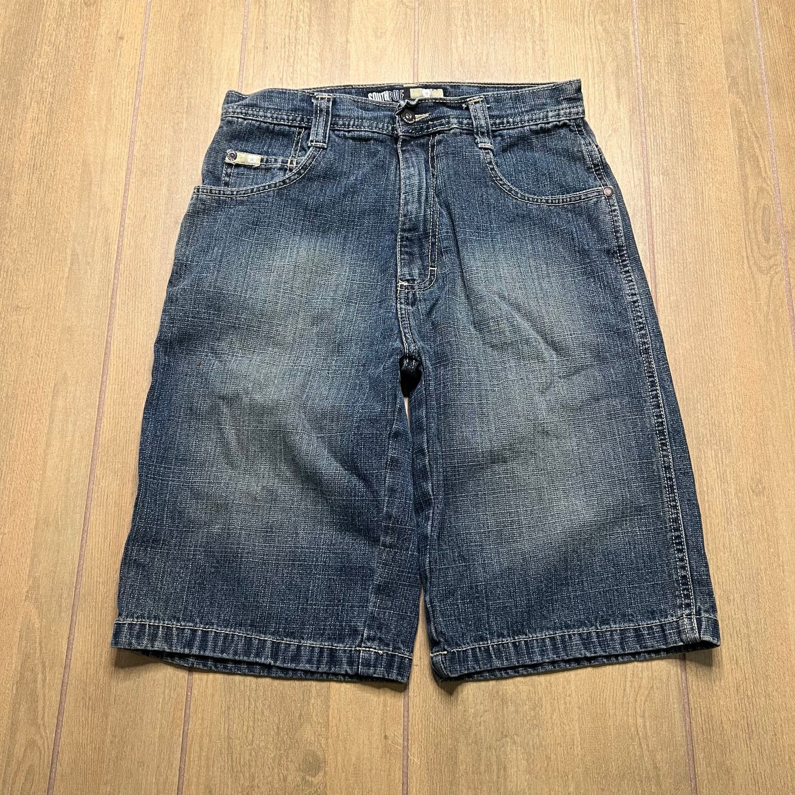 Southpole Vintage SouthPole Y2K Denim Jean Shorts waist Sz 27 Youth 14 Size US 27 - 1 Thumbnail