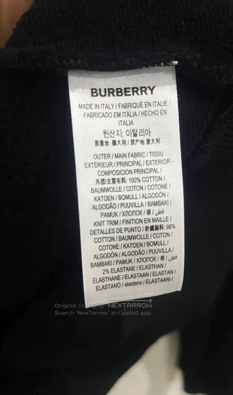Burberry Burberry Black Cotton Men's Hoodie. Size US XXS / EU 40 - 5 Thumbnail