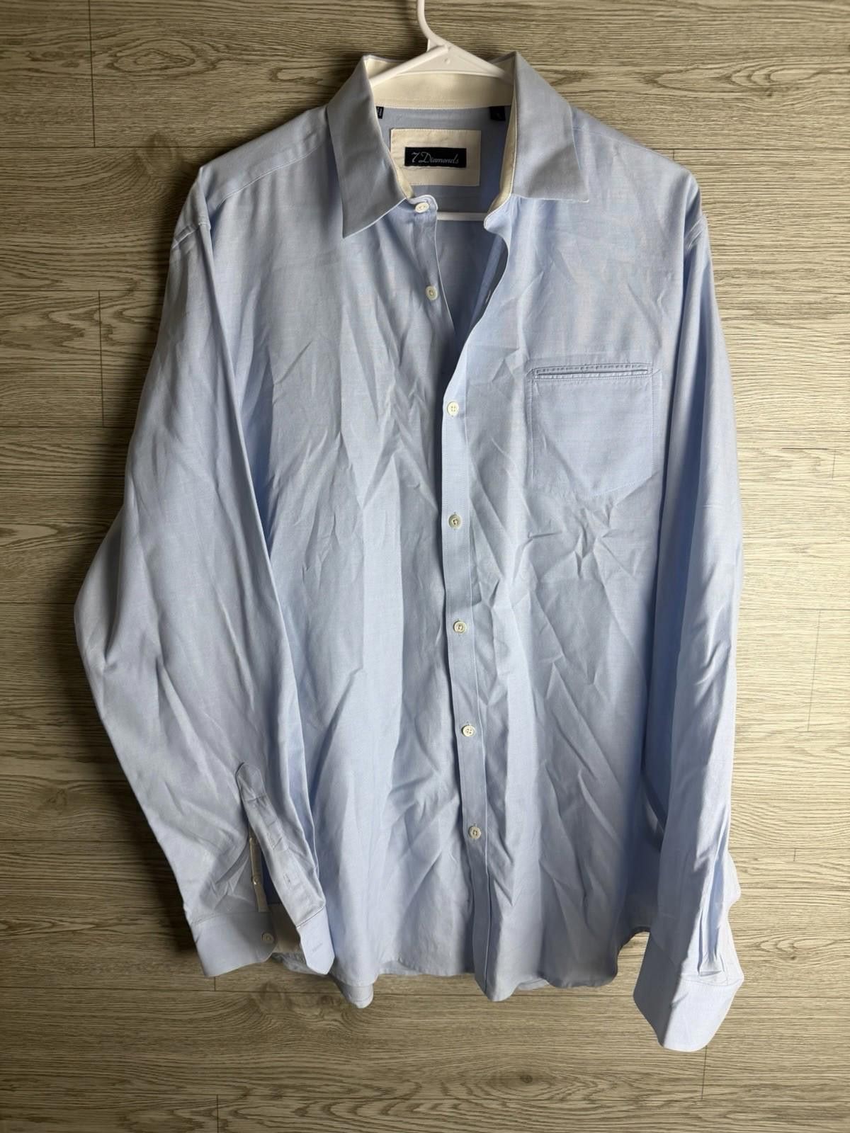 7Diamonds 7 Diamonds 4 Way Stretch Button Up Mens Sz Xl Long Sleeve Size US XL / EU 56 / 4 - 1 Thumbnail