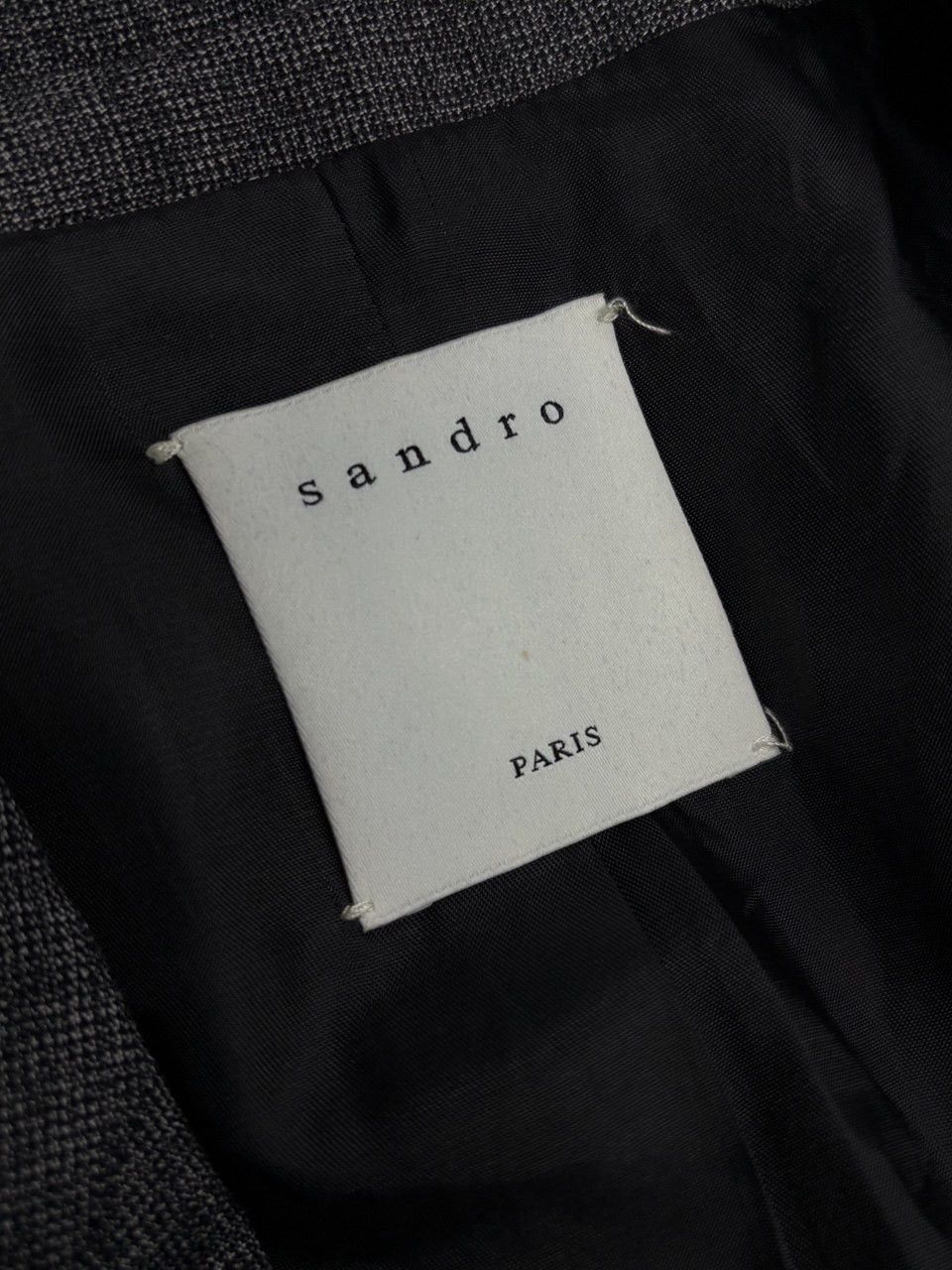 Sandro Sandro Paris Tailored Wool Blazer Jacket Size XL / US 12-14 / IT 48-50 - 15 Thumbnail