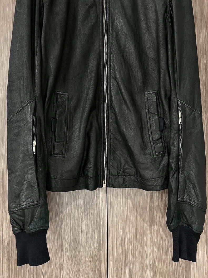 Rick Owens Rick Owens Burning sheepskin leather jacket with standing c Size US S / EU 44-46 / 1 - 4 Thumbnail