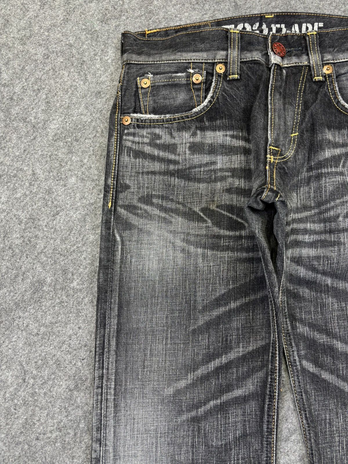 Edwin 💥Flare💥Archival Edwin 503 Chaos Fades Black Denim K15 Size US 31 - 4 Thumbnail