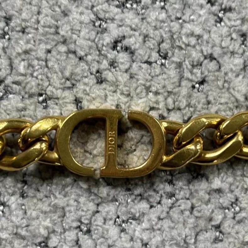 Dior Dior The latest gold vintage gold finish full diamond brace Size ONE SIZE - 6 Thumbnail