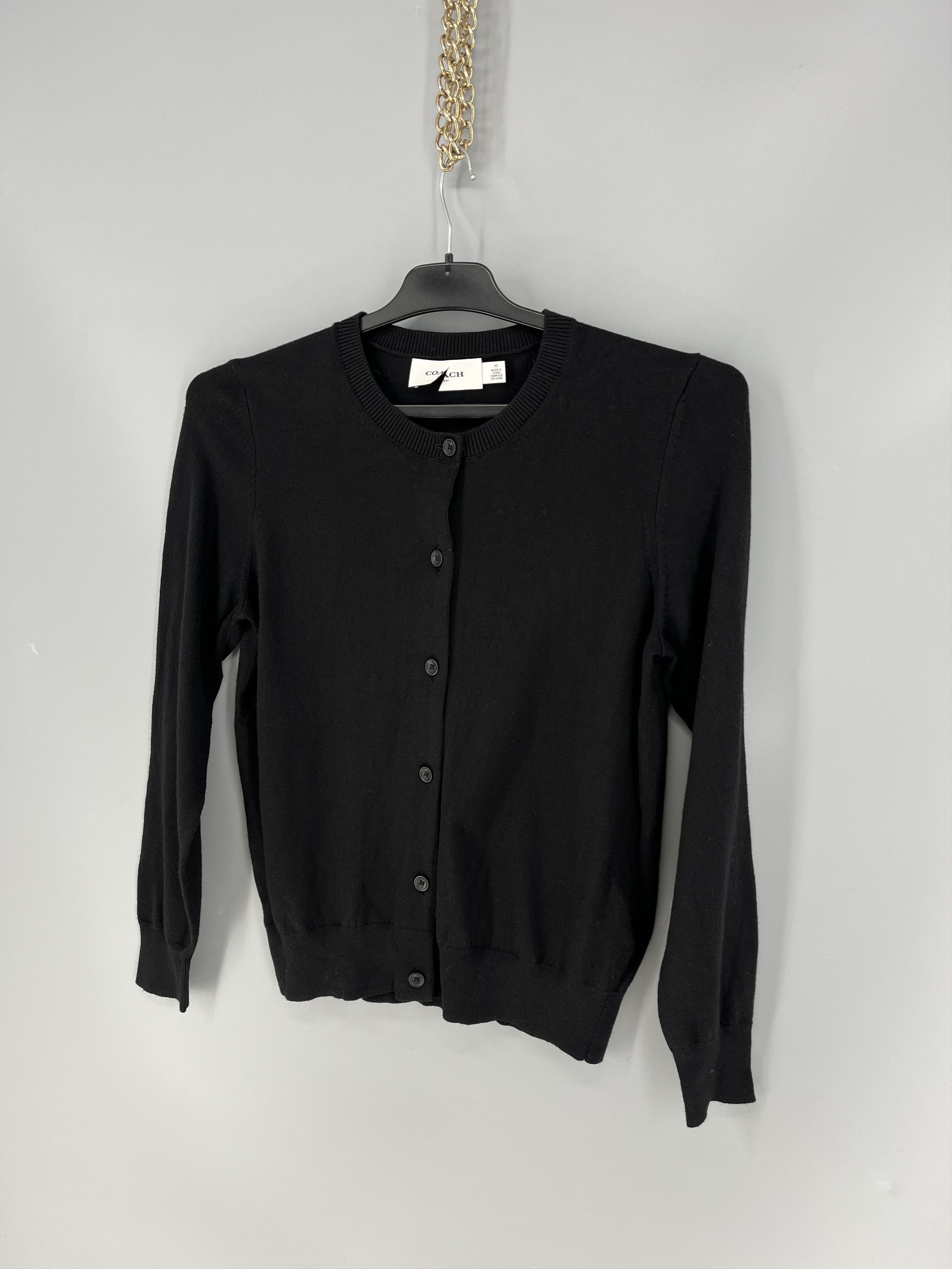 Coach Coach Cardigan Sweater Women's Size XS Long Sleeve Black Size XS / US 0-2 / IT 36-38 - 3 Thumbnail