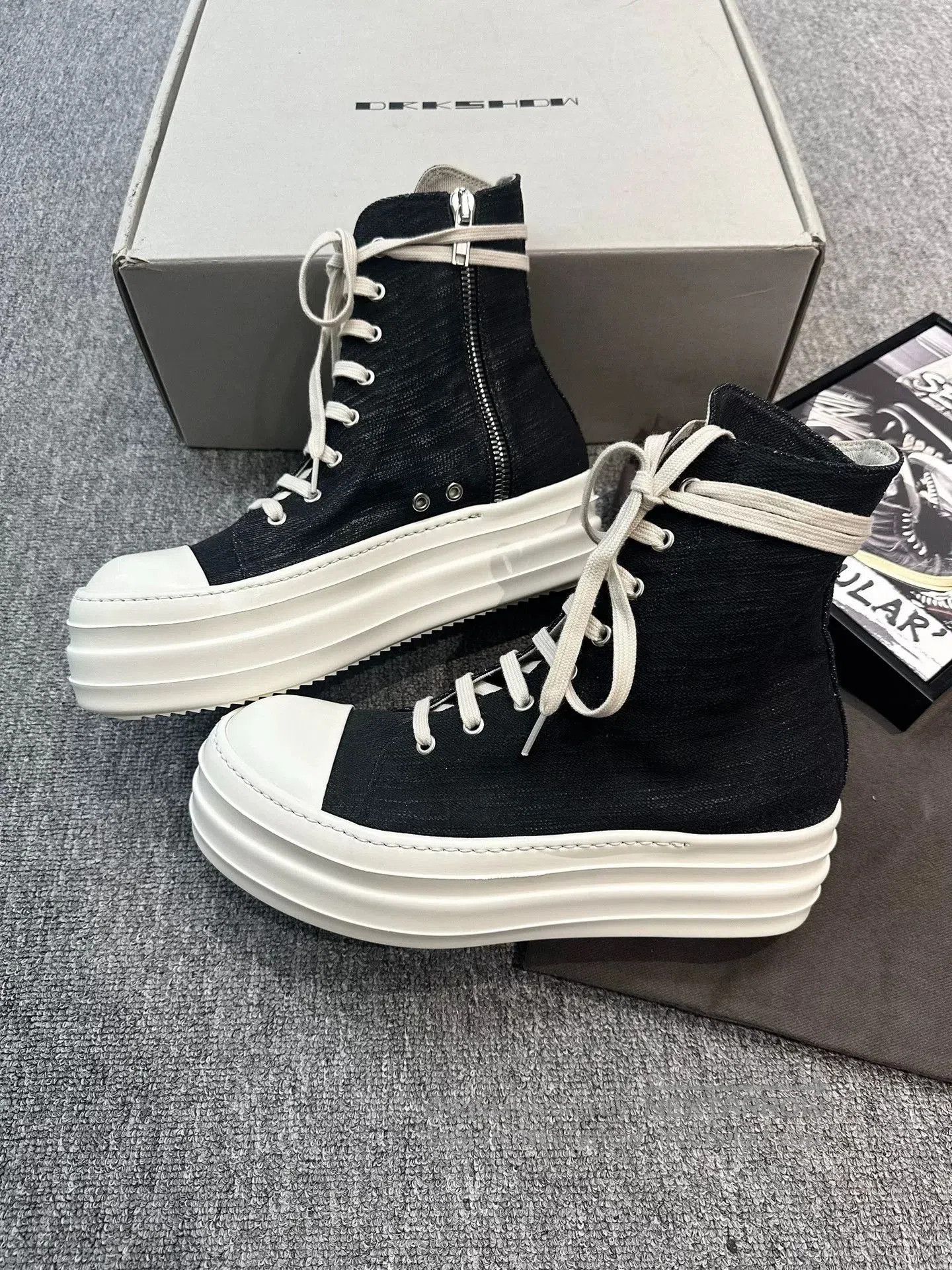 Rick Owens rick owens thick sole casual sneakers. Size US 9 / EU 42 - 2 Thumbnail