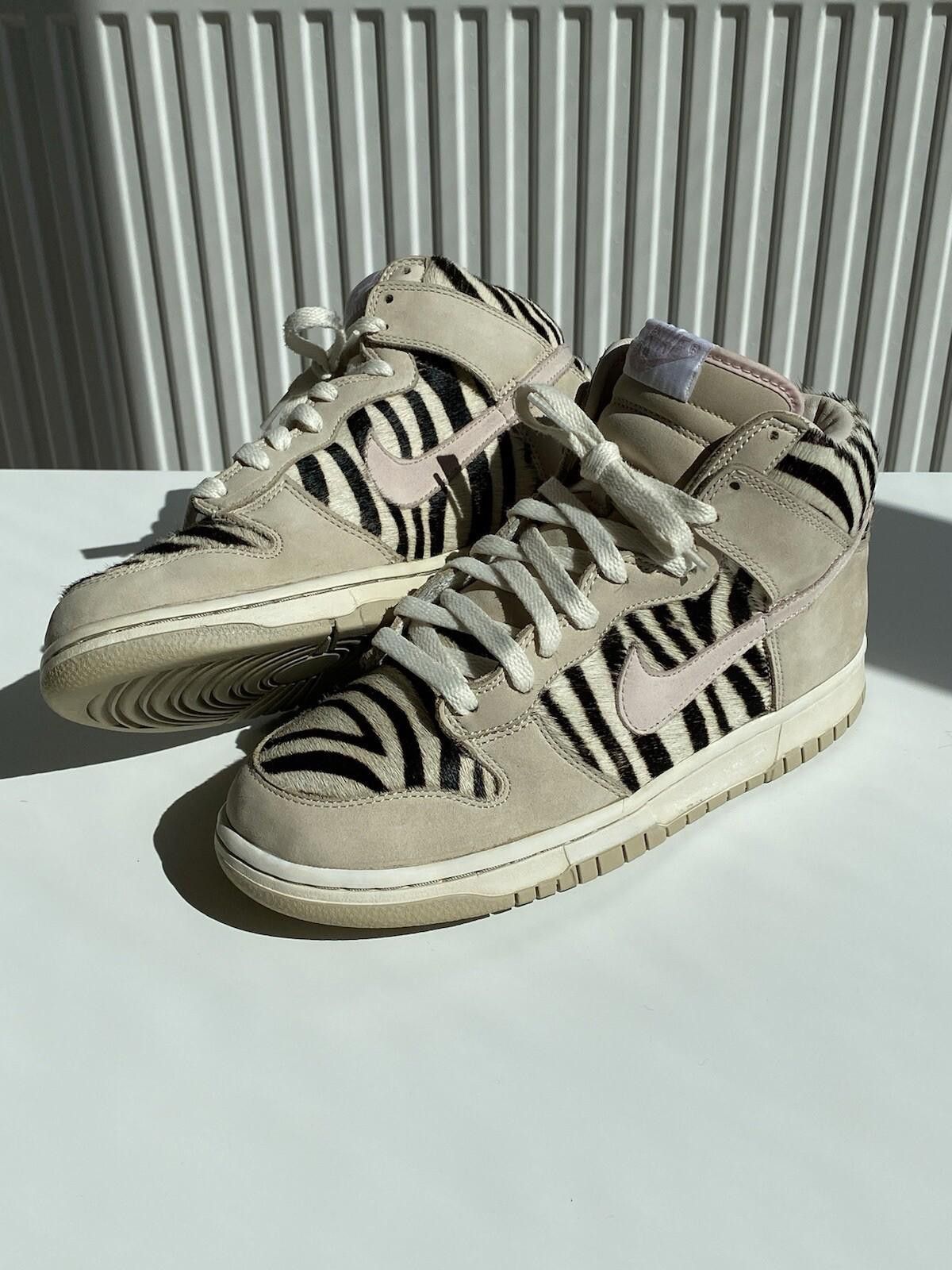 Nike 2004 Nike Dunk High Zebra Horse Hair Birch Vintage US8 Size US 8 / EU 41 - 3 Thumbnail