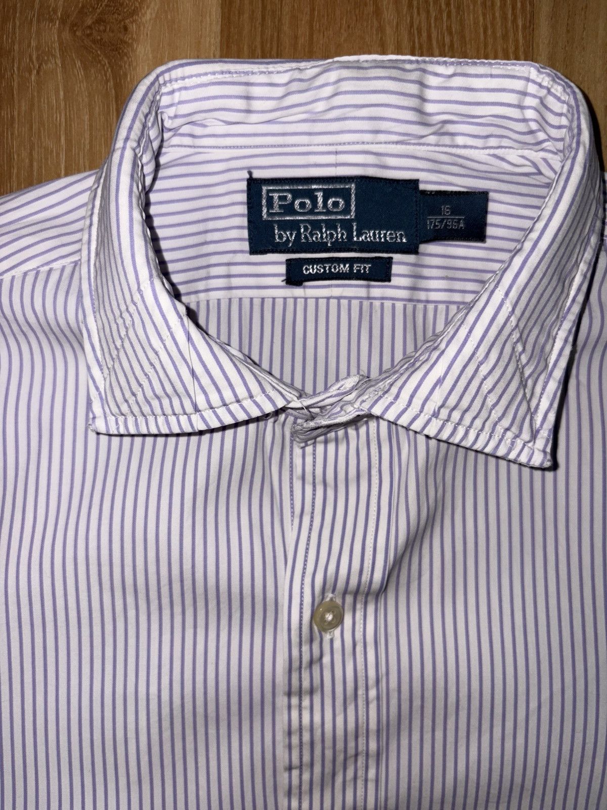 Polo Ralph Lauren Polo Ralph Lauren Striped Shirt Custom Fit Size 16 M/L Size US S / EU 44-46 / 1 - 3 Thumbnail