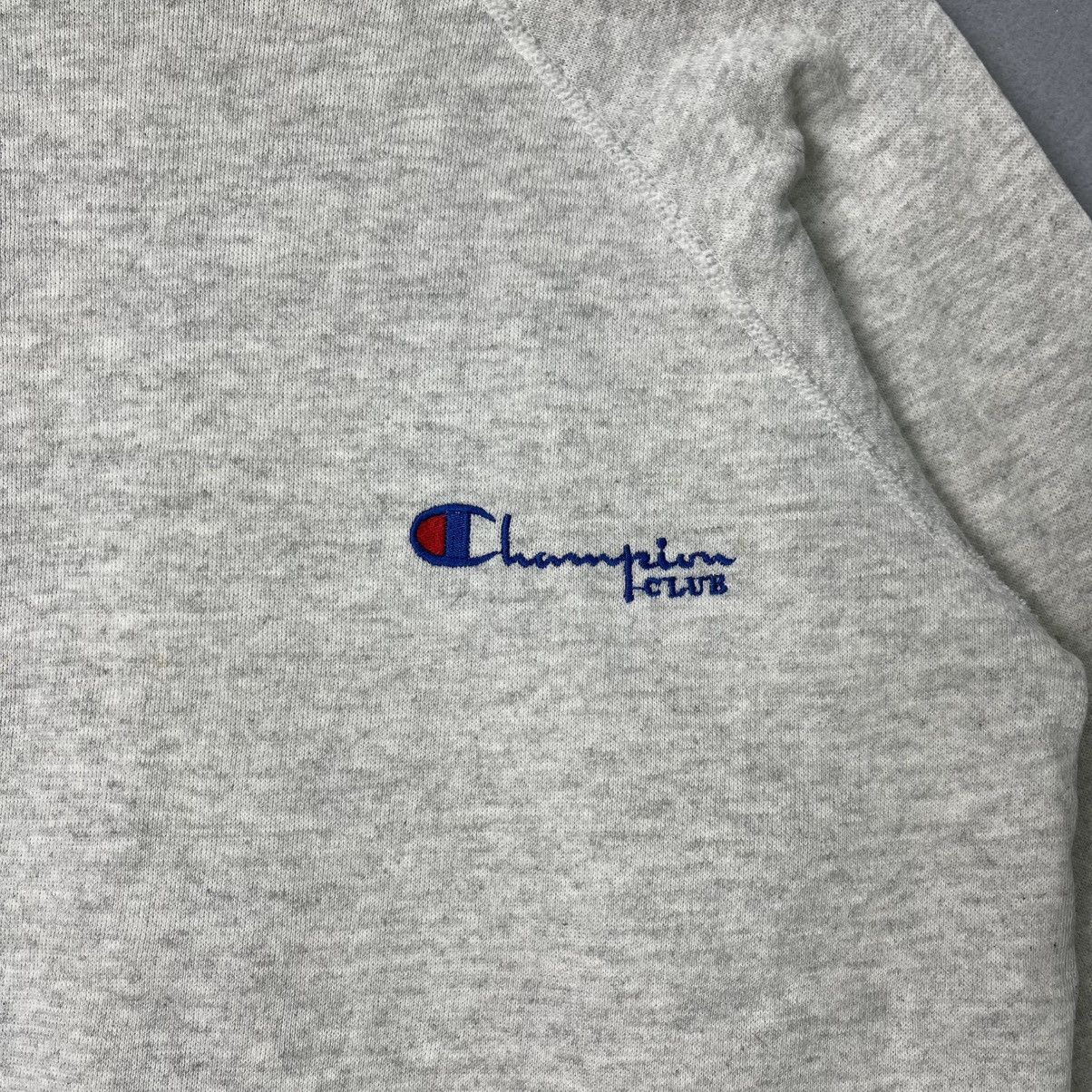Hanes Champion Embroidered Logo Crewneck Sweatshirt – Grey (Size M Size US M / EU 48-50 / 2 - 3 Thumbnail