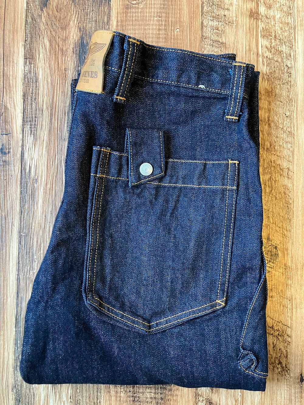 KOJIMA GENES Kojima Genes RNB-1127 W33 x L34 13oz Denim Cargo Pants Size US 33 - 15 Thumbnail