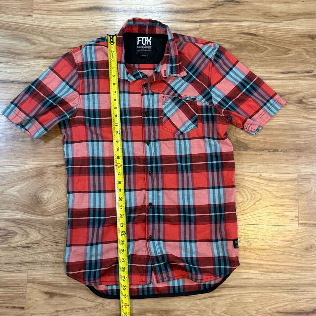 Lucky Brand Fox Men’s Plaid Button Up Shirt Size L Size US L / EU 52-54 / 3 - 6 Thumbnail