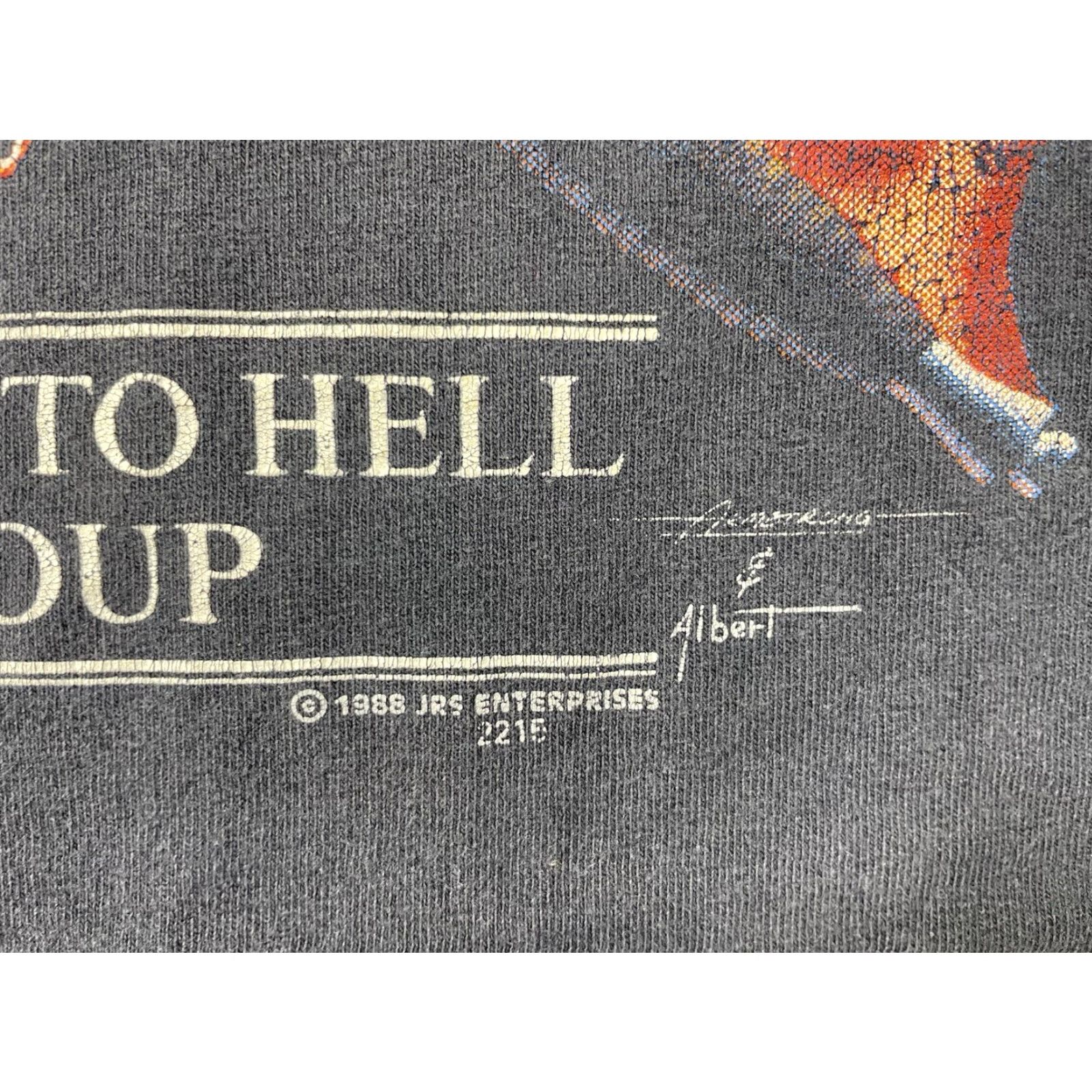 Vintage VINTAGE Mercenaries Never Die T Shirt Men’s Large 80s Logo Graphic Print Black Cotton Blend Crew Neck Short Sleeve US JRS Mens Size US L / EU 52-54 / 3 - 2 Thumbnail