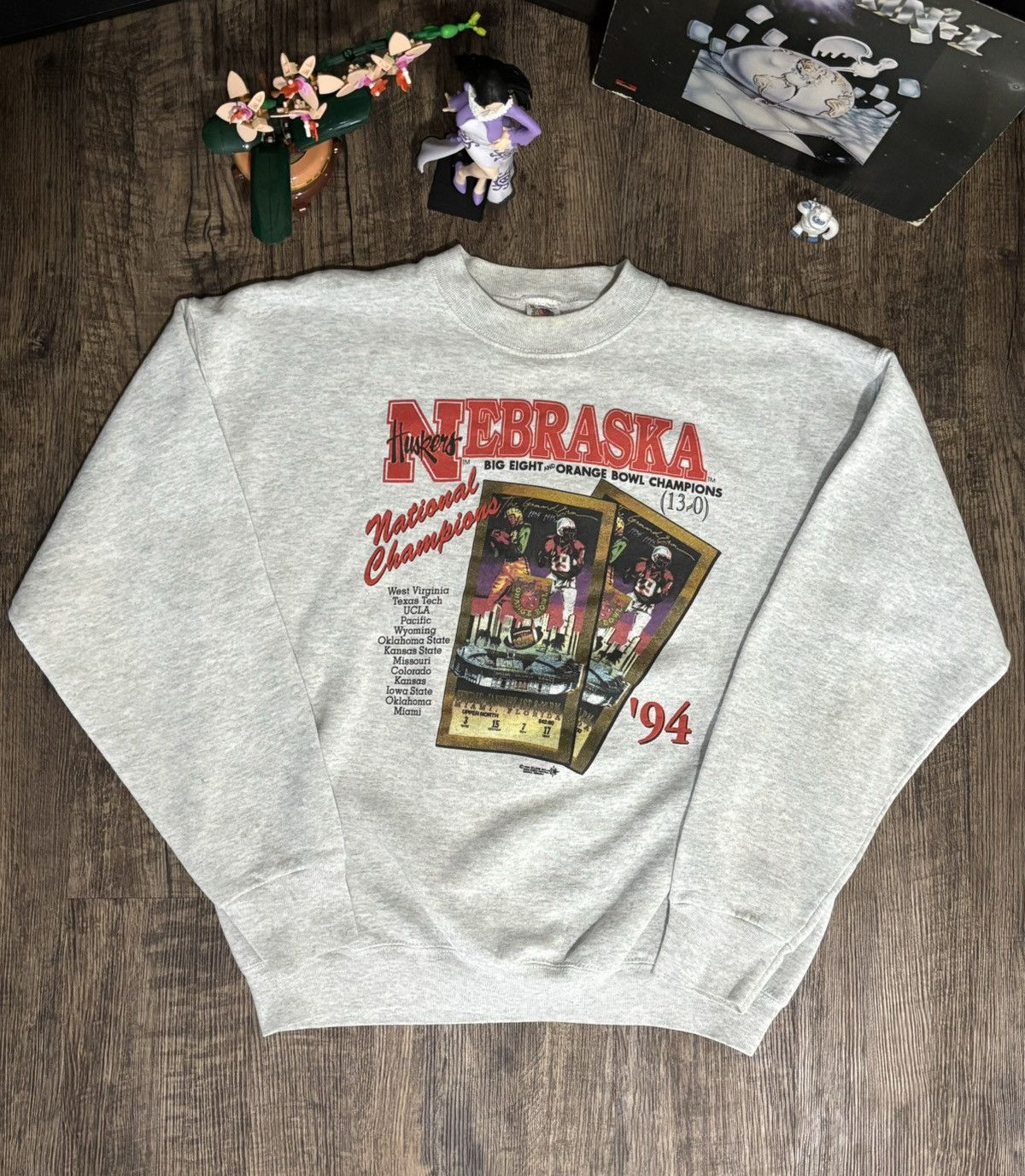 NCAA 90s Nebraska National Champion Graphic Pullover XL Size US XL / EU 56 / 4 - 4 Thumbnail