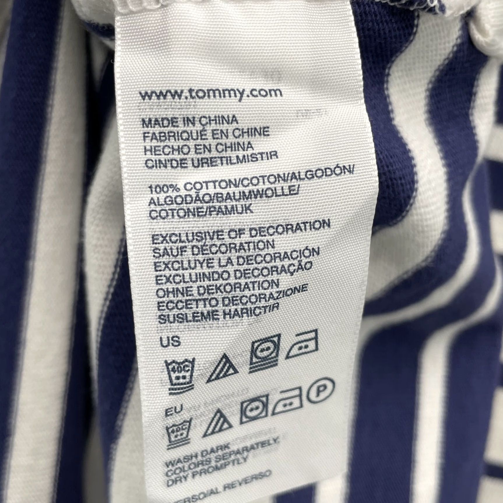 Tommy Hilfiger VINTAGE Tommy Hilfiger Dress Womens Large Navy Stripe Corpcore Cocktail Classic Size L / US 10 / IT 46 - 7 Thumbnail