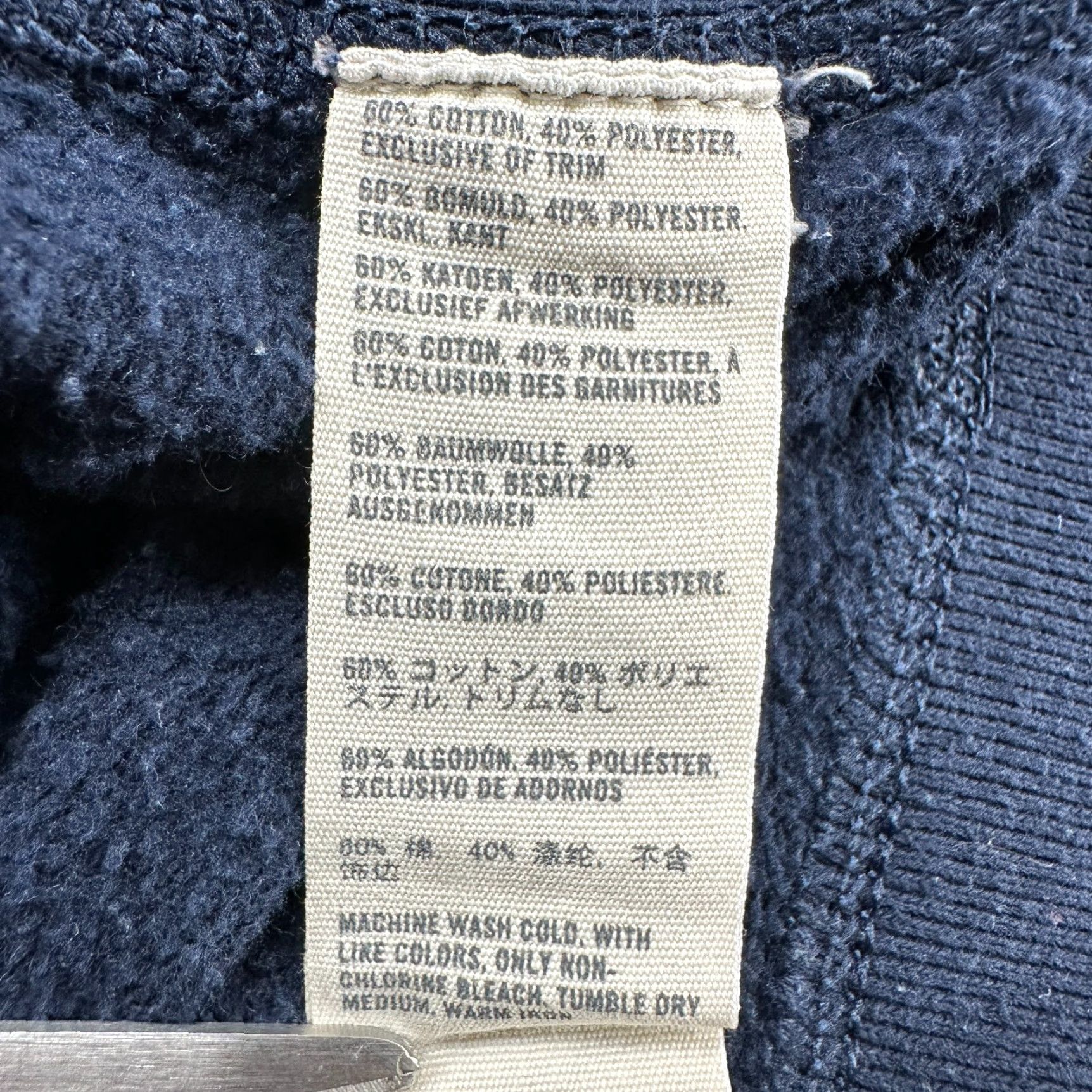 Abercrombie & Fitch VINTAGE Abercrombie Hoodie Womens M Blue Navy Pullover Spellout Div 1 N East Y2K Size M / US 6-8 / IT 42-44 - 5 Thumbnail