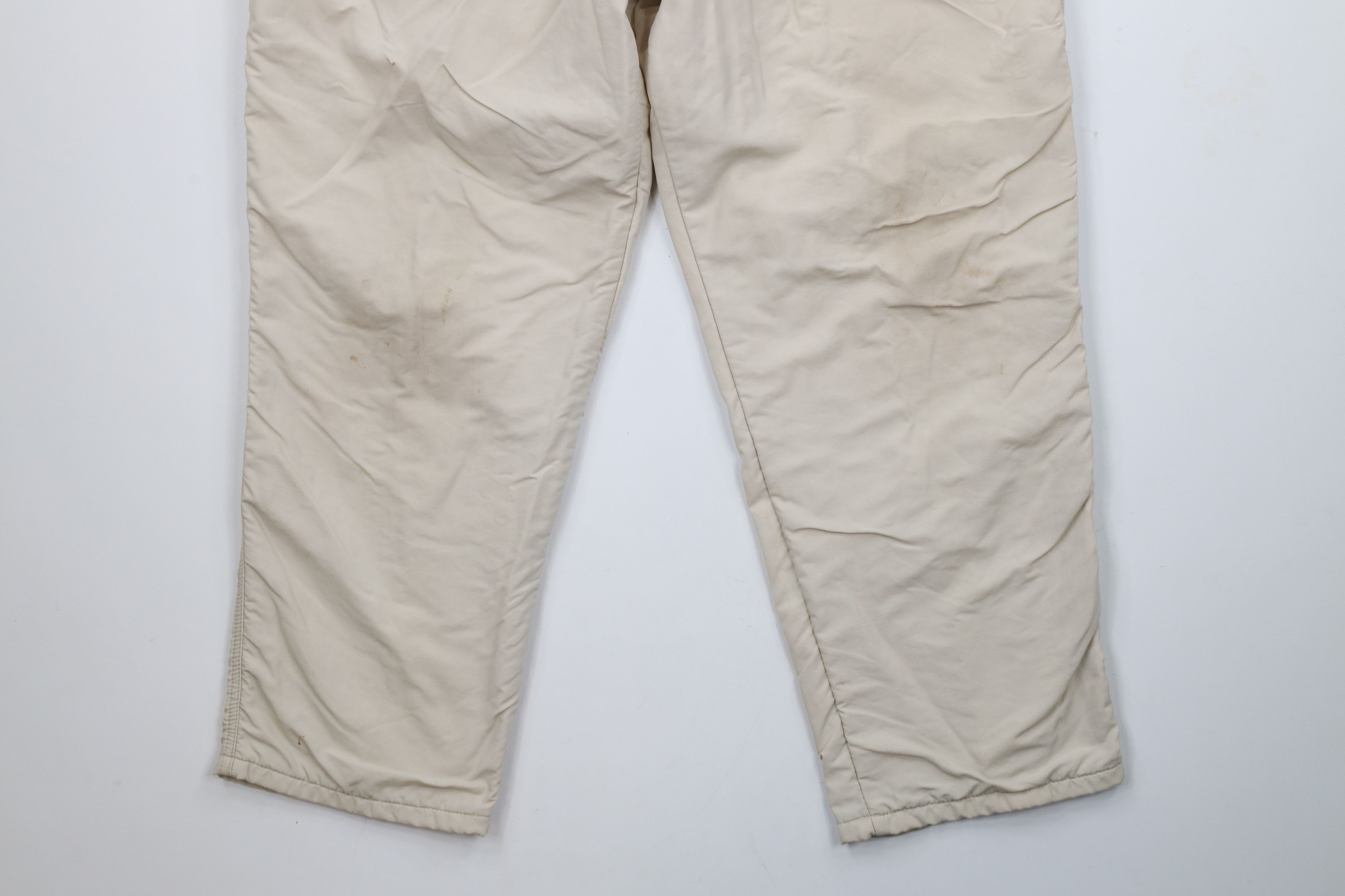 Lands' End × Vintage Vintage 90s Lands End Lined Windbreaker Pants Beige USA Size 38" / US 16 / IT 52 - 4 Thumbnail