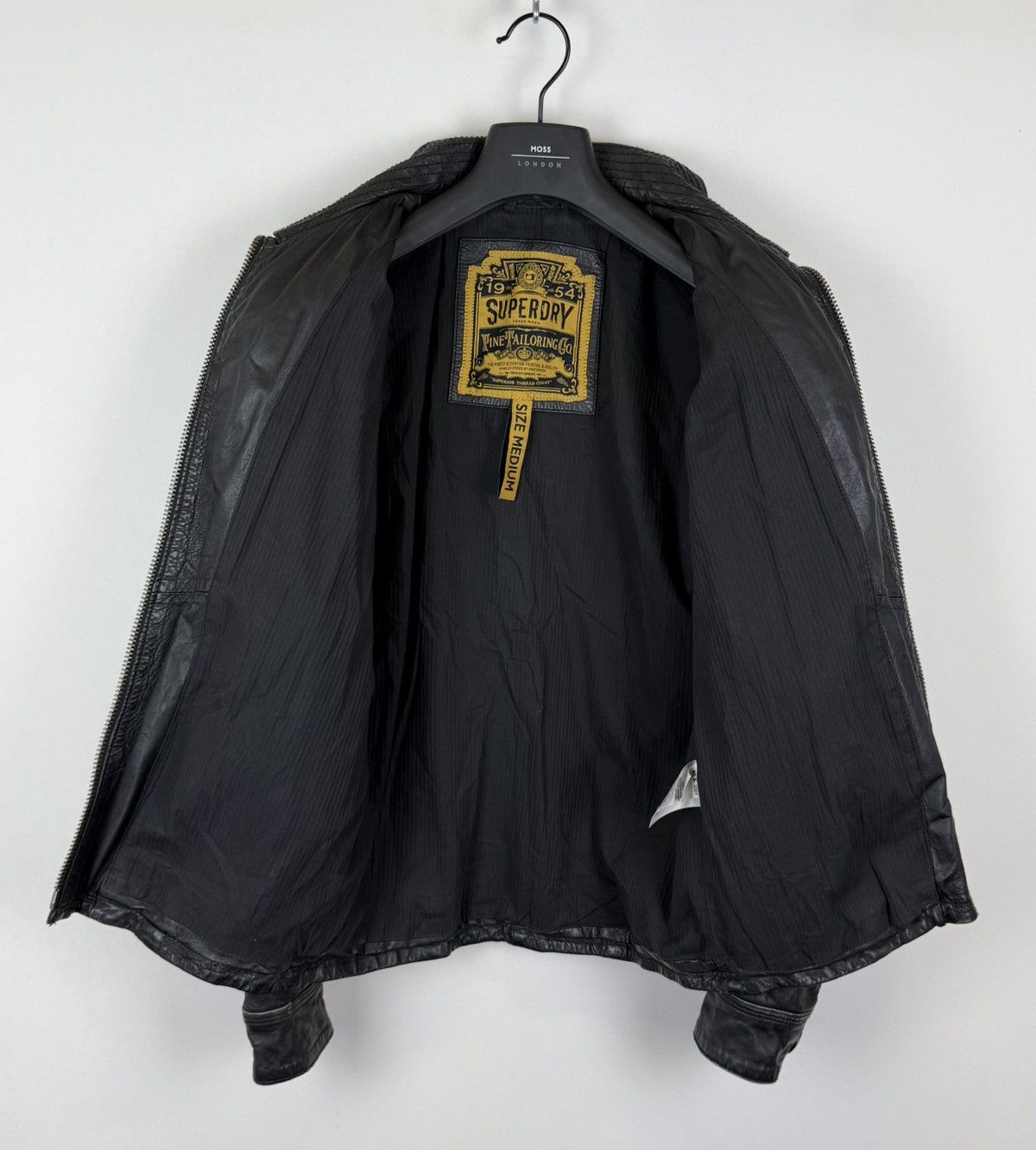 Superdry Superdry Biker Leather Jacket Full Zip Moto Japanese Style Size US M / EU 48-50 / 2 - 11 Thumbnail