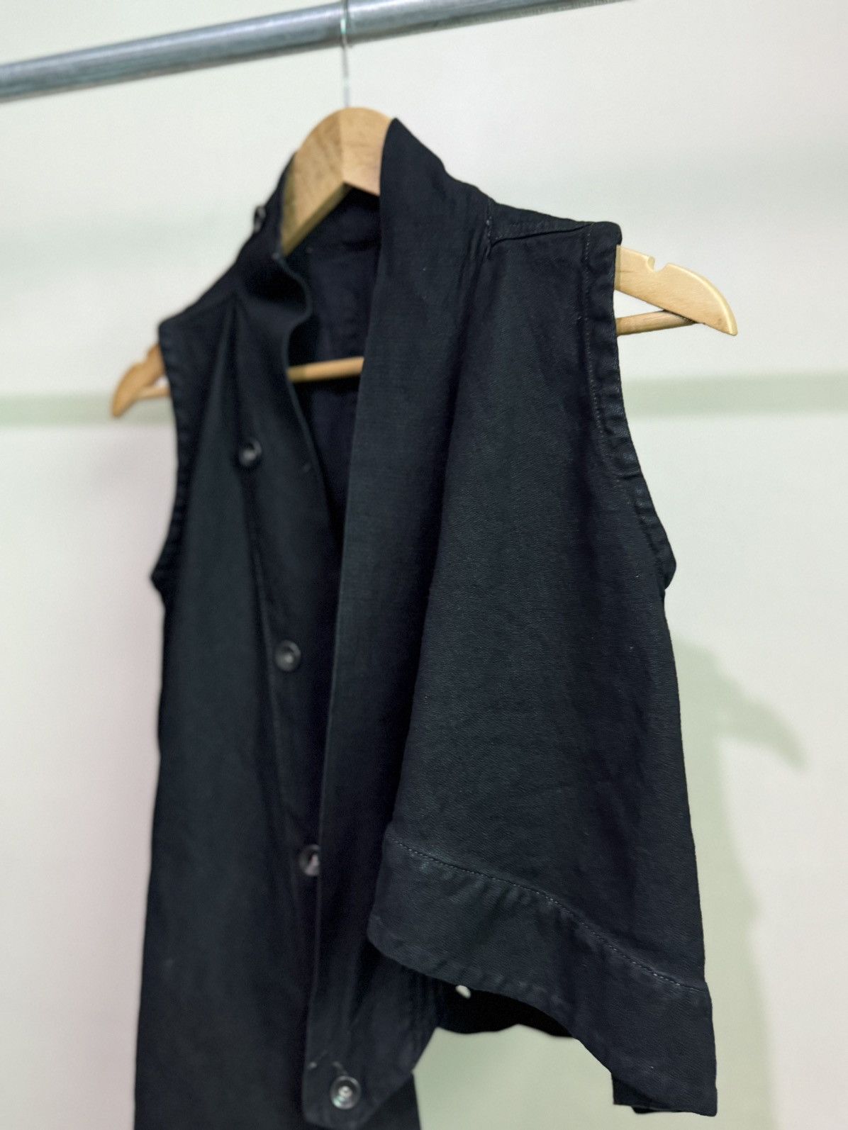 Rick Owens Rick Owens Black Denim Vest Size US S / EU 44-46 / 1 - 3 Thumbnail