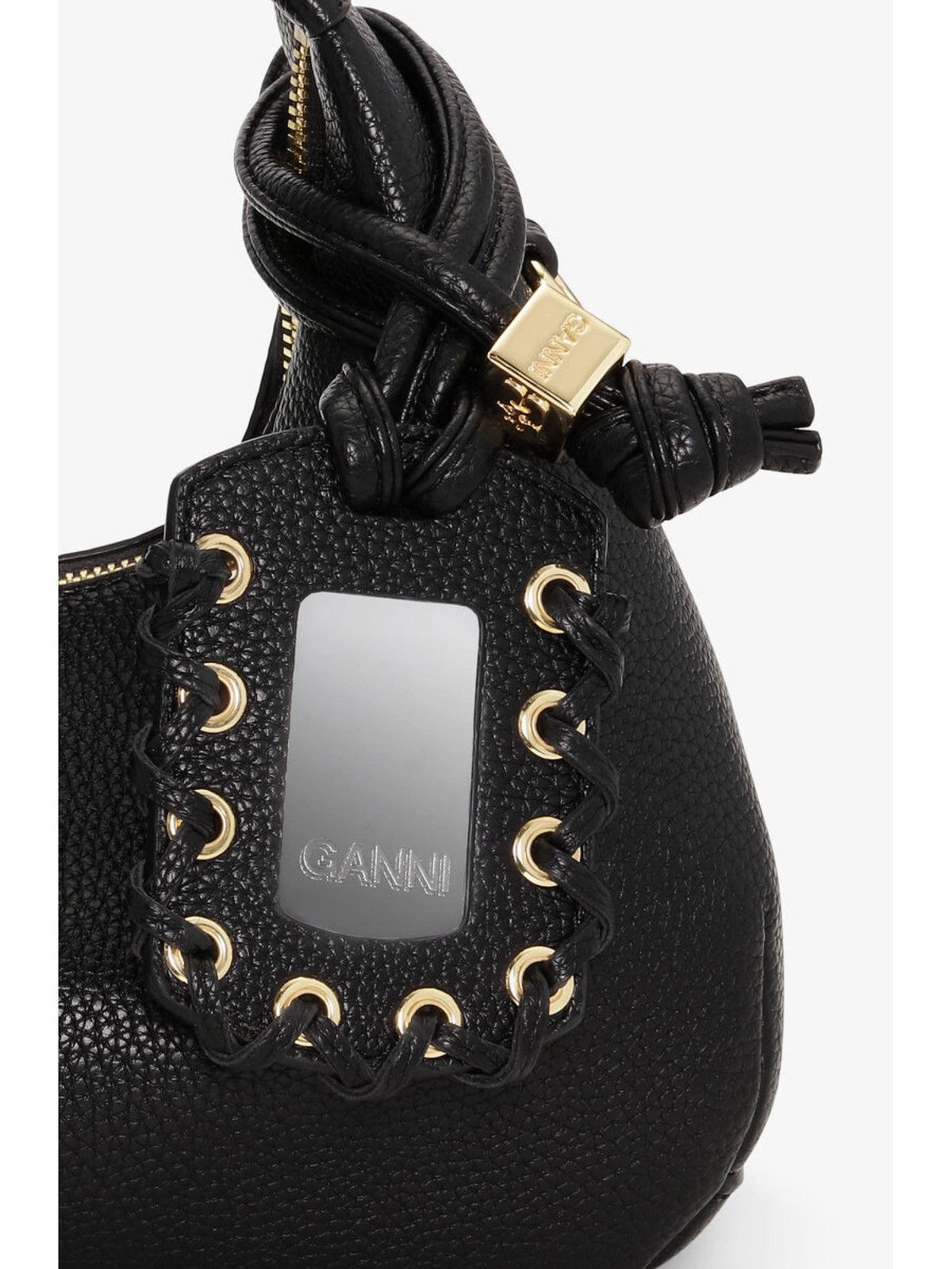 Ganni Ganni Black Mini Hobo Bag Size ONE SIZE - 5 Thumbnail