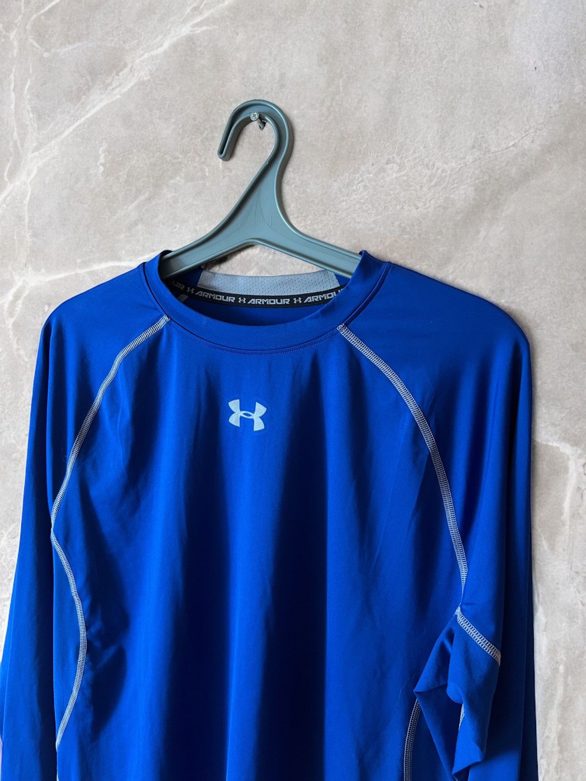 Under Armour × Vintage UNDER ARMOUR THERMO LONG SLEEVE SWEATSHIRT NEON HEATGEAR y2k Size US XXL / EU 58 / 5 - 4 Thumbnail