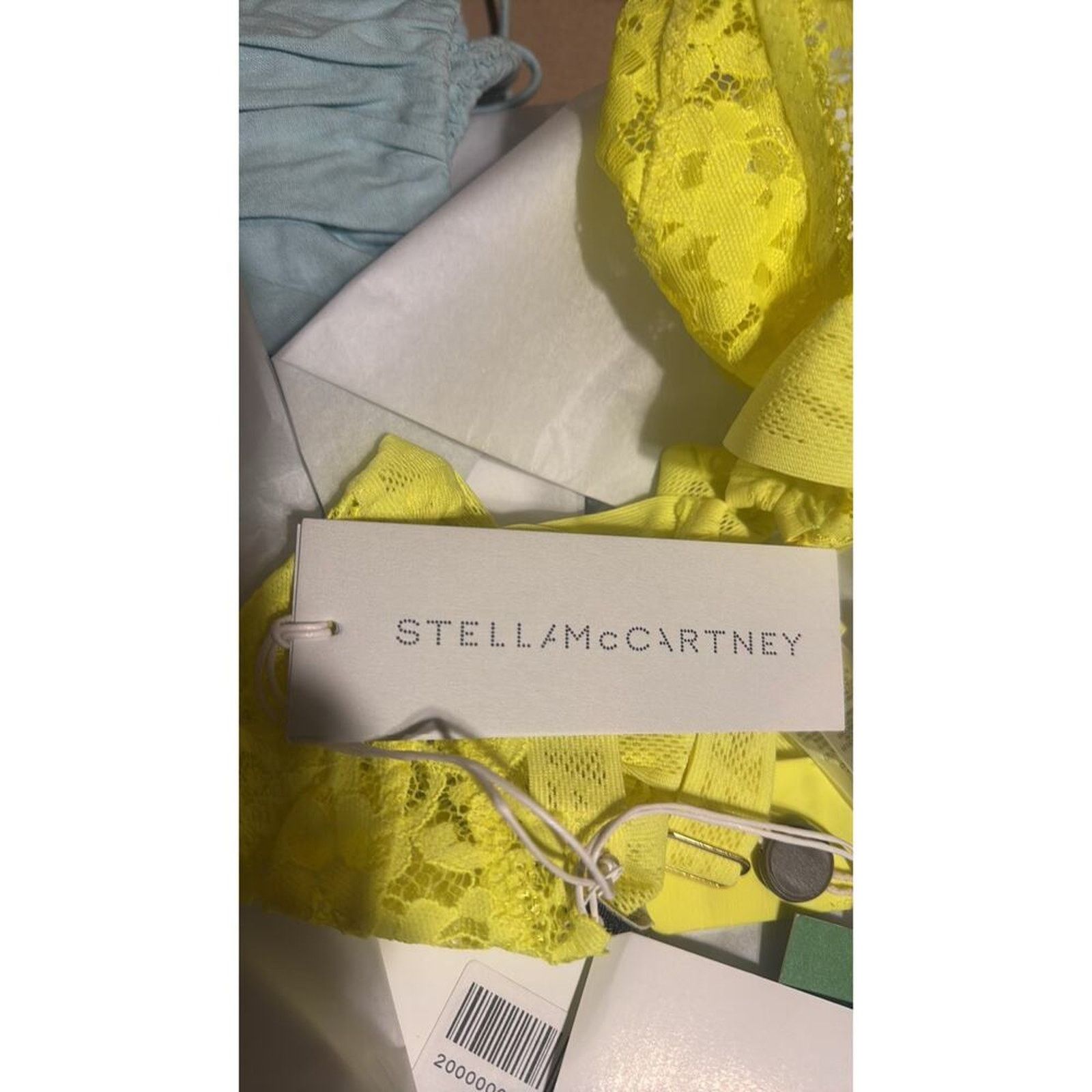 Stella McCartney Stella McCartney Neon stretch lace triangle bra Size ONE SIZE - 4 Thumbnail