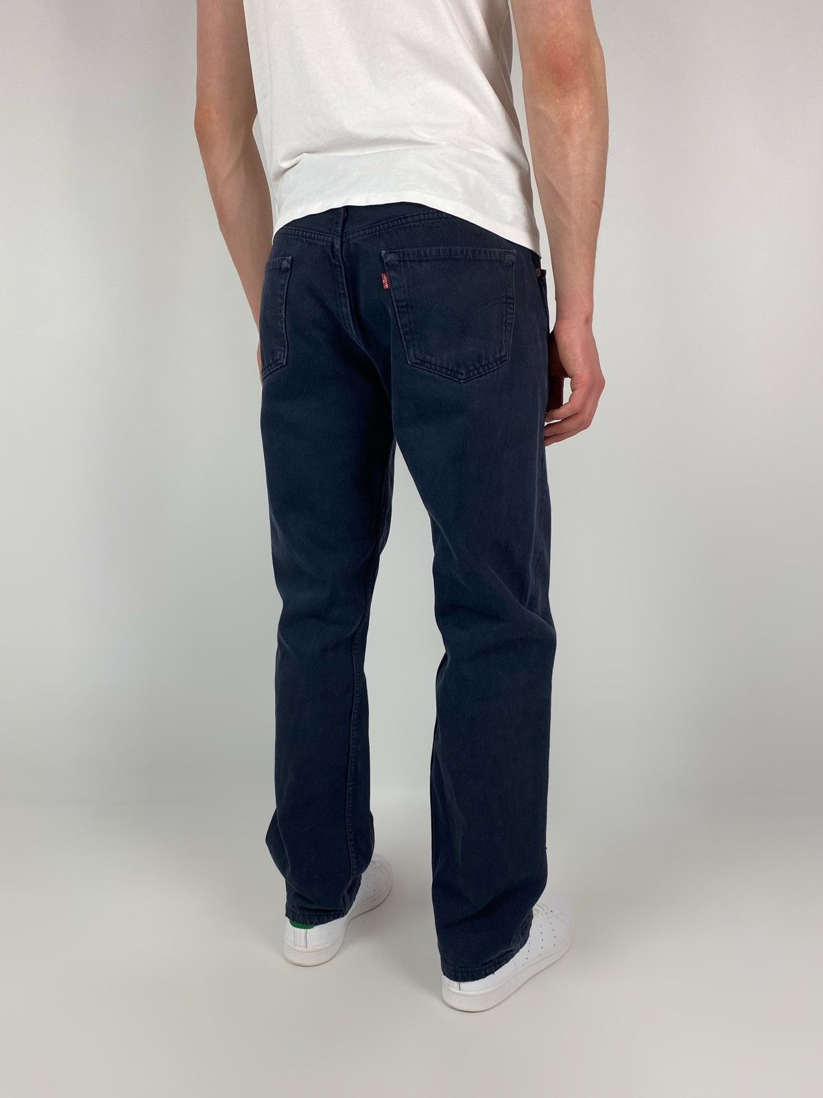 1990's Vintage Levi's 501 Dark Navy Denim Pants 36X32