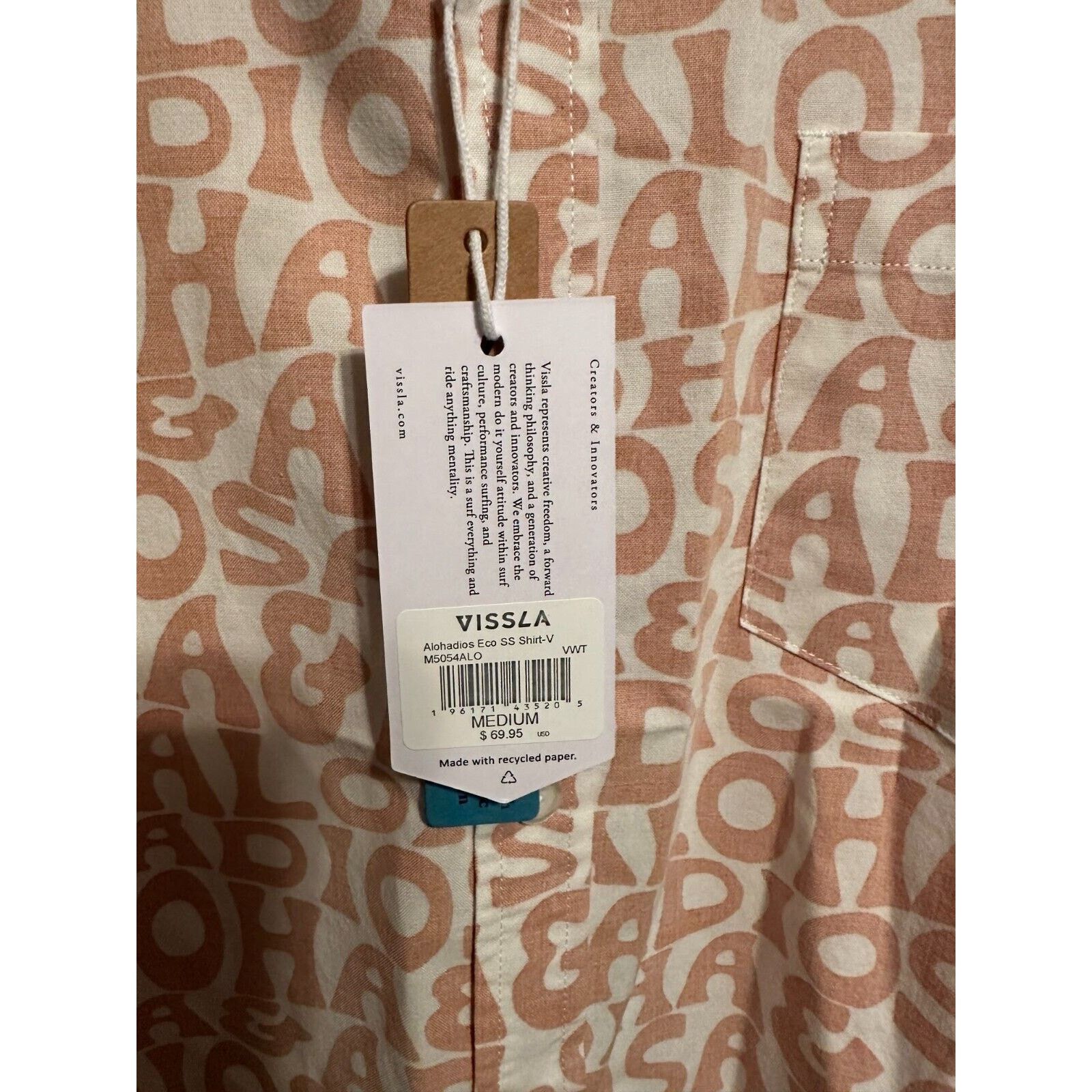 Vissla Vissla Button Up Shirt-Size Medium Size US M / EU 48-50 / 2 - 4 Thumbnail