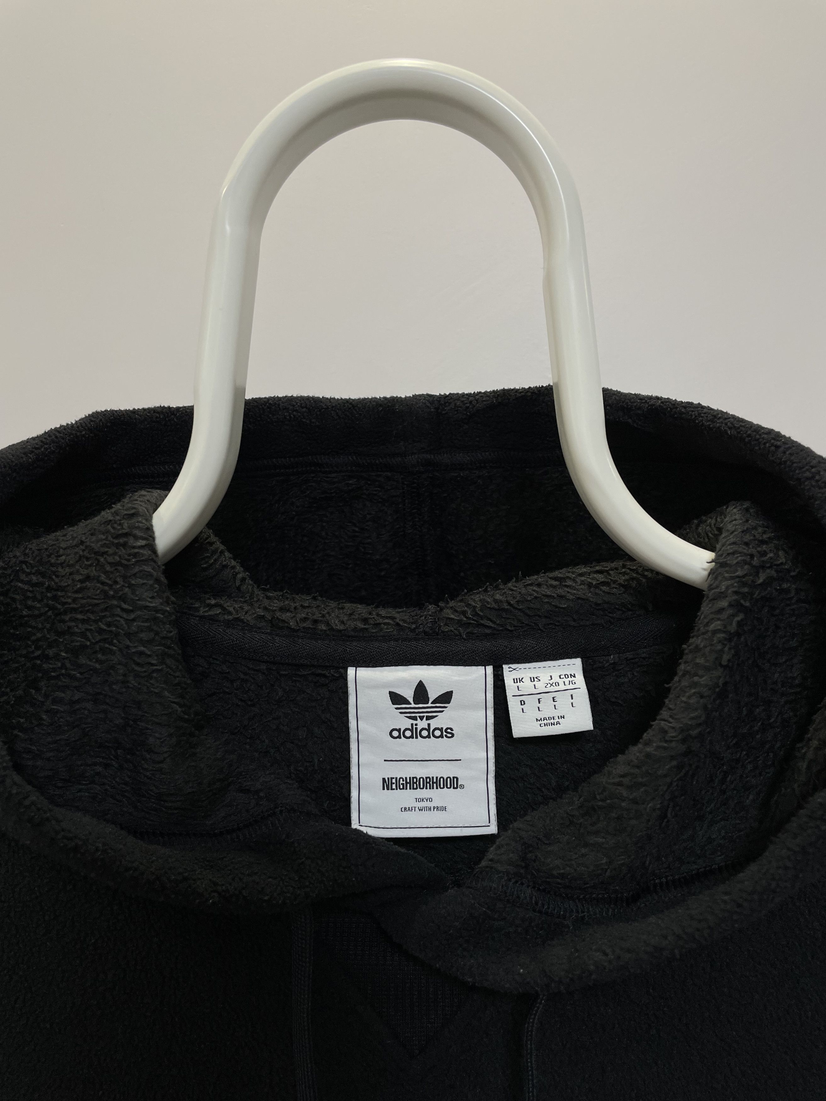 Adidas × Neighborhood Adidas Neighborhood NBHD Hoodie Fleece Tokyo Hoody Big Logo Size US L / EU 52-54 / 3 - 10 Thumbnail