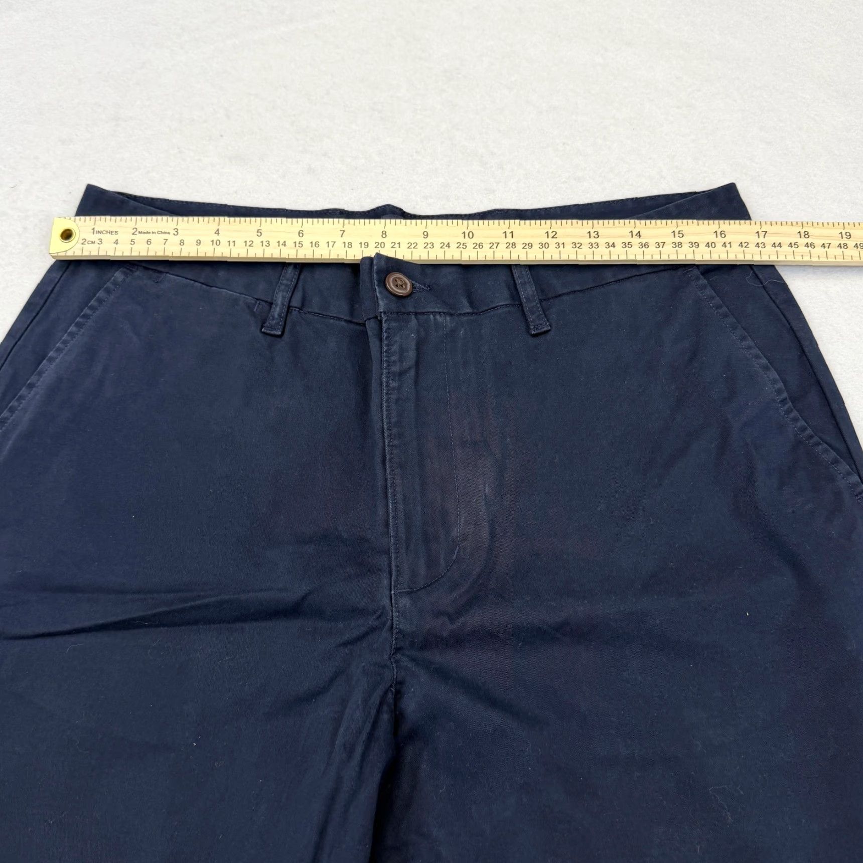 Lands' End Lands' End Shorts Mens 34 Chino Classic Fit 9 Inseam Cotton Navy Casual Size US 34 / EU 50 - 4 Thumbnail