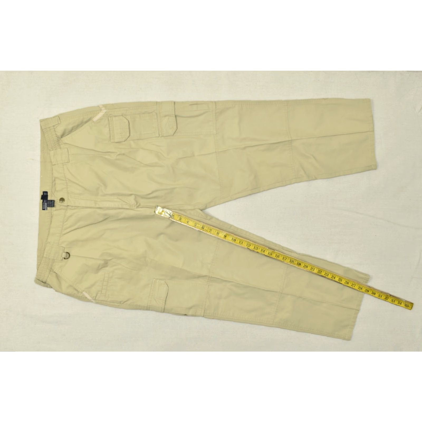 Vintage 5.11 Tactical Series 74273 Men's Cargo Pants Khaki Cotton Canvas Beig​e Cargo Pocket Straight Leg Regular 44x32 Mens Size US 44 / EU 60 - 4 Thumbnail