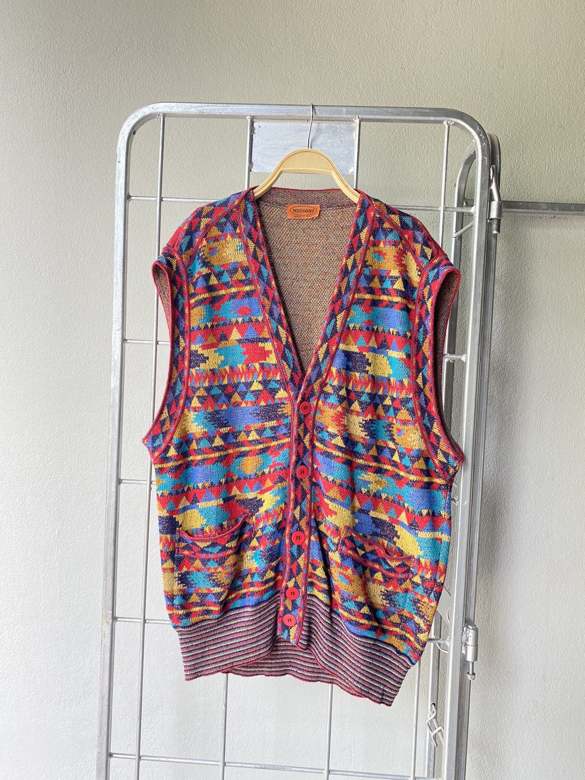 Missoni Missoni multicolor knitted vest Size US XL / EU 56 / 4 - 1 Thumbnail