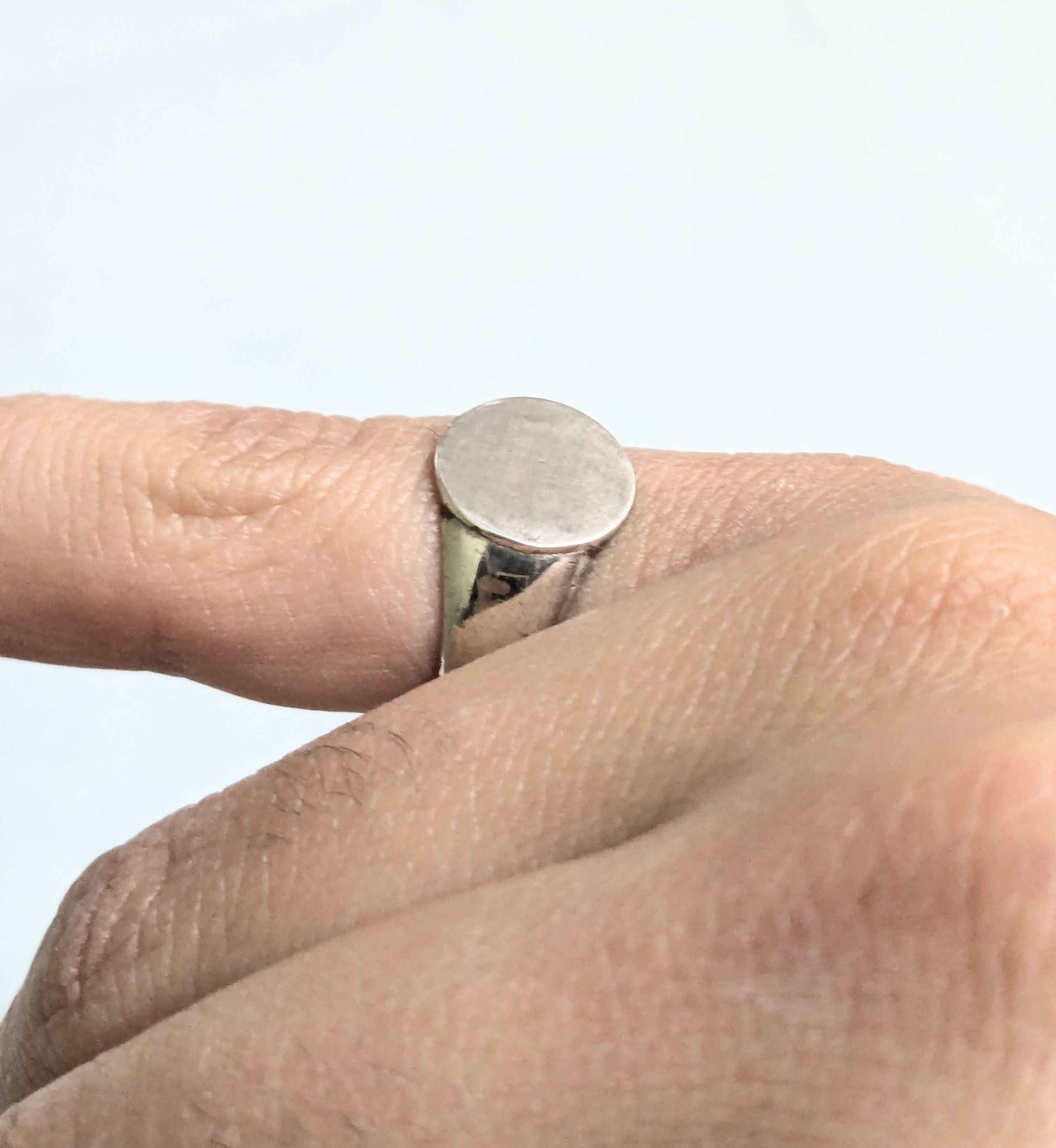 Jewelry Vintage Sterling Silver Signet Ring Size 7 Size ONE SIZE - 11 Thumbnail