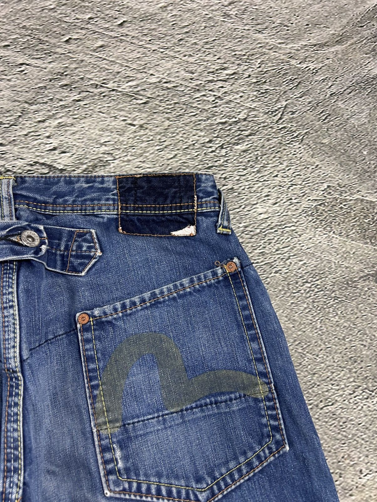 Evisu Evisu EU ED jeans vintage denim pants cargo navy blue Y2K Size US 29 - 2 Thumbnail