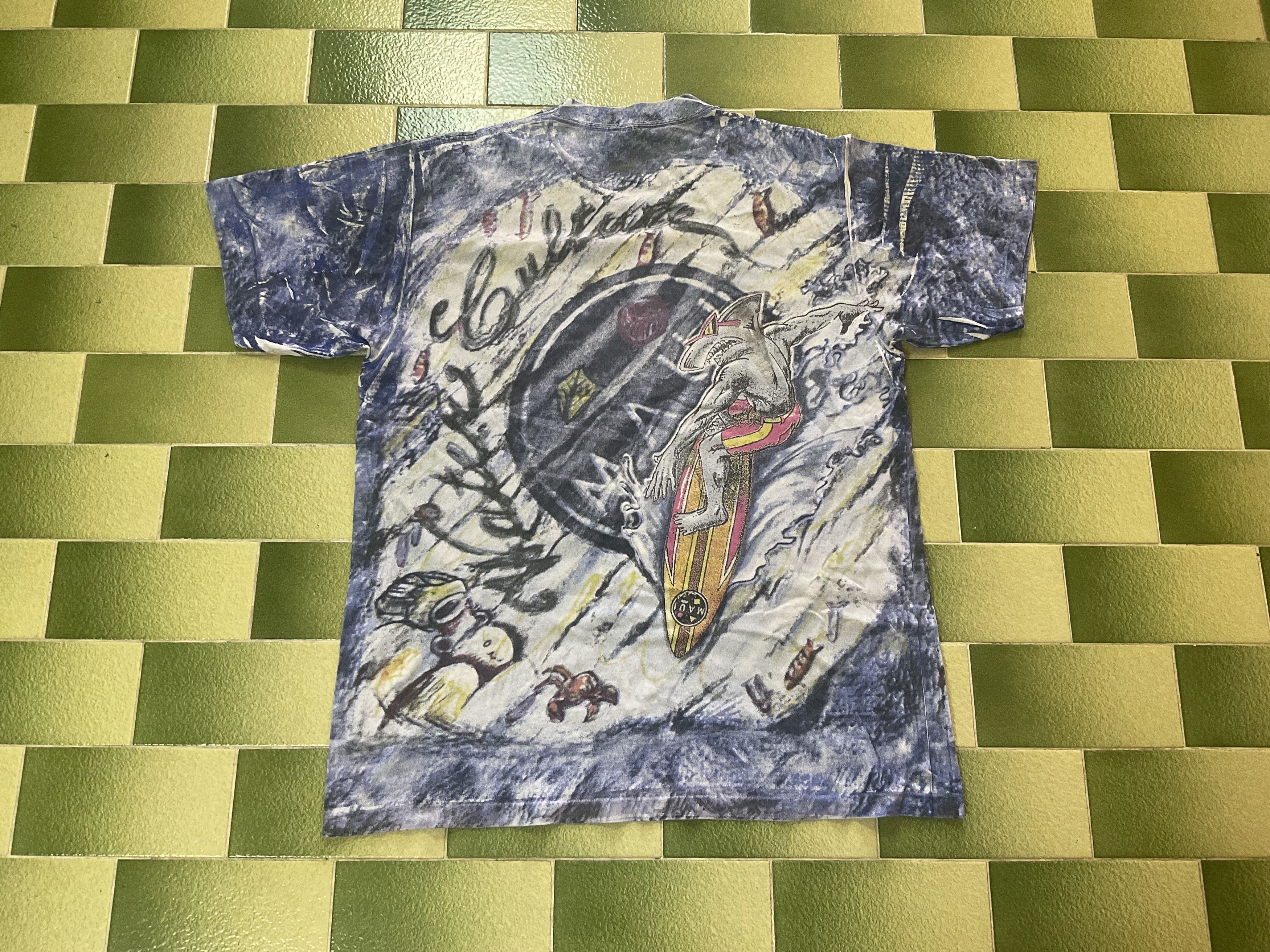 Maui and Sons Vintage 90s Maui and Sons All Over Print T-Shirt 2 Sided Size US XL / EU 56 / 4 - 2 Thumbnail