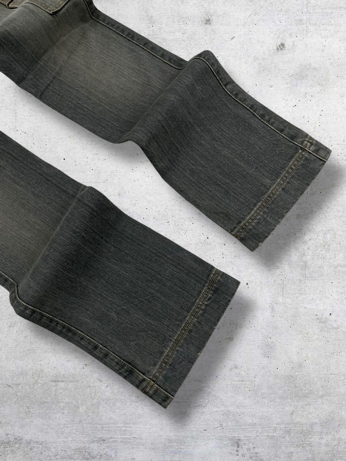 Tornado Mart VINTAGE EDGE ON ALL JAPAN DESIGNER 90S FLARED MUDWASH DENIM Size US 29 - 5 Thumbnail